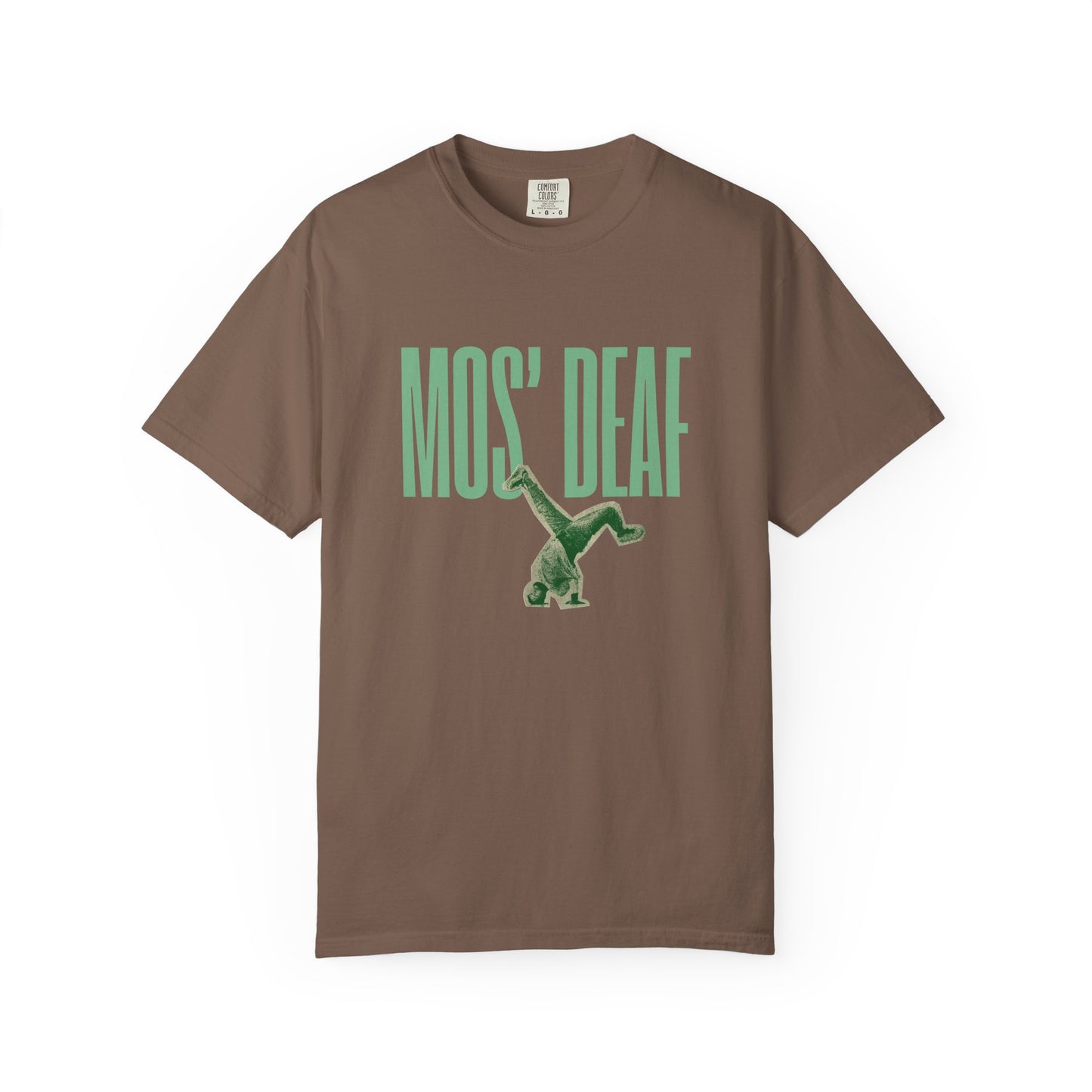 DEAFIANT Mos' Deaf Throwback Tee | Unisex | Garment-dyed