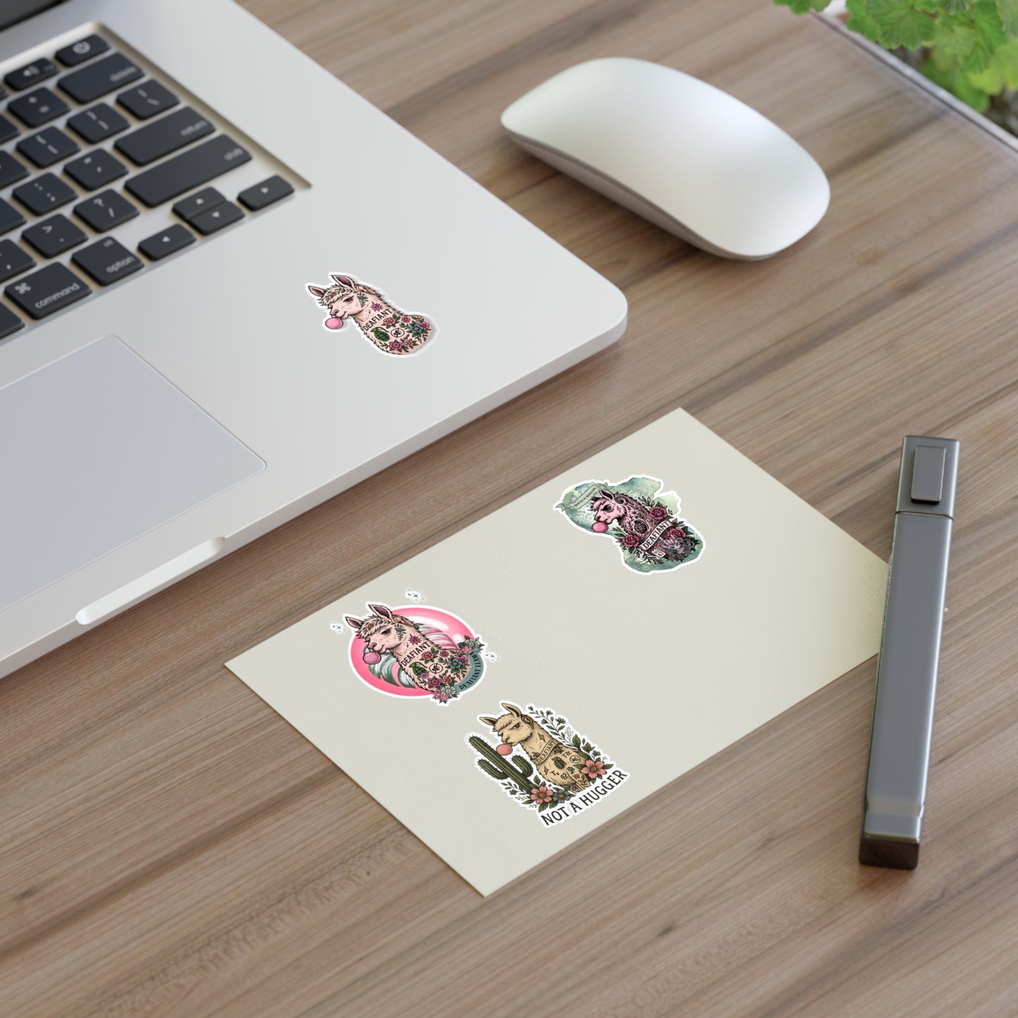 DEAFIANT x The Pink Llama – “Silent Spitfire” Stickers Sheets Ft. DEAFIANT Llama