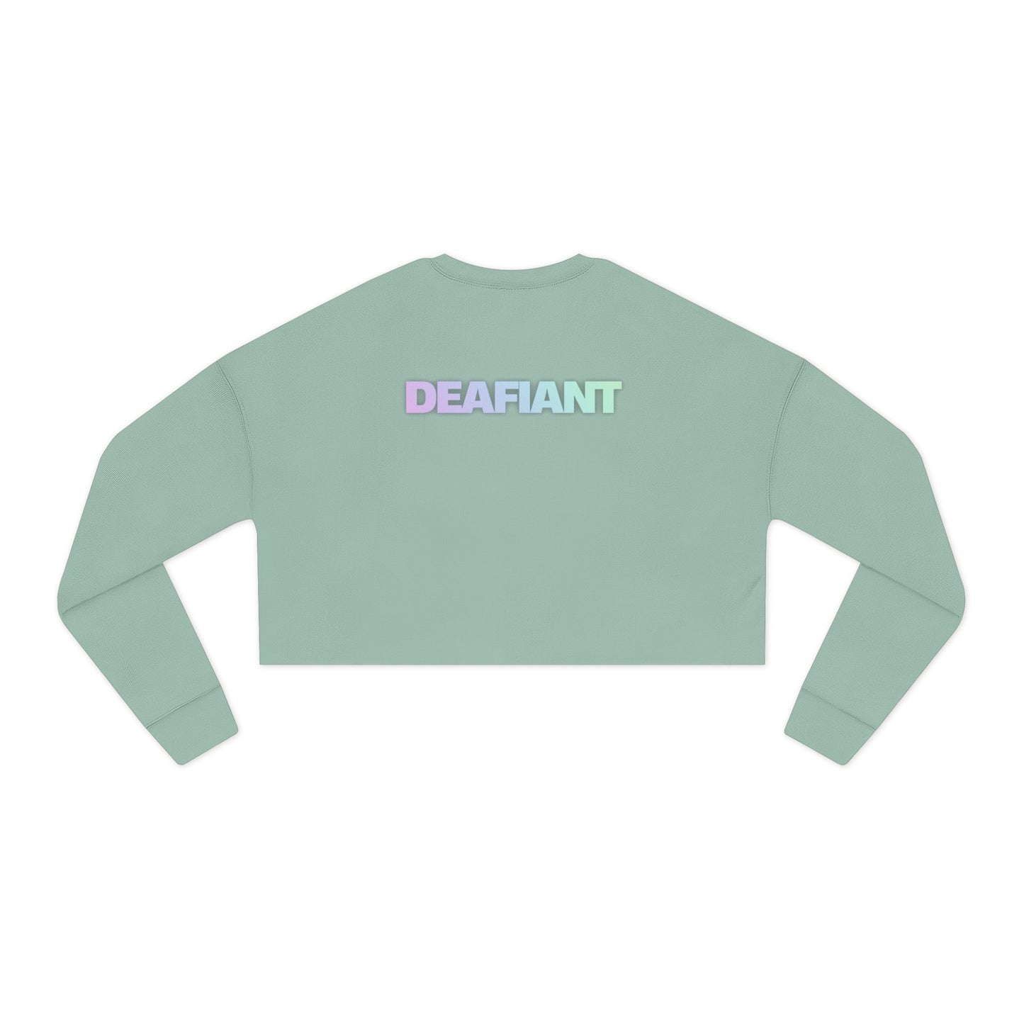 DEAFIANT Quiet Riot | Cropped Sweatshirt