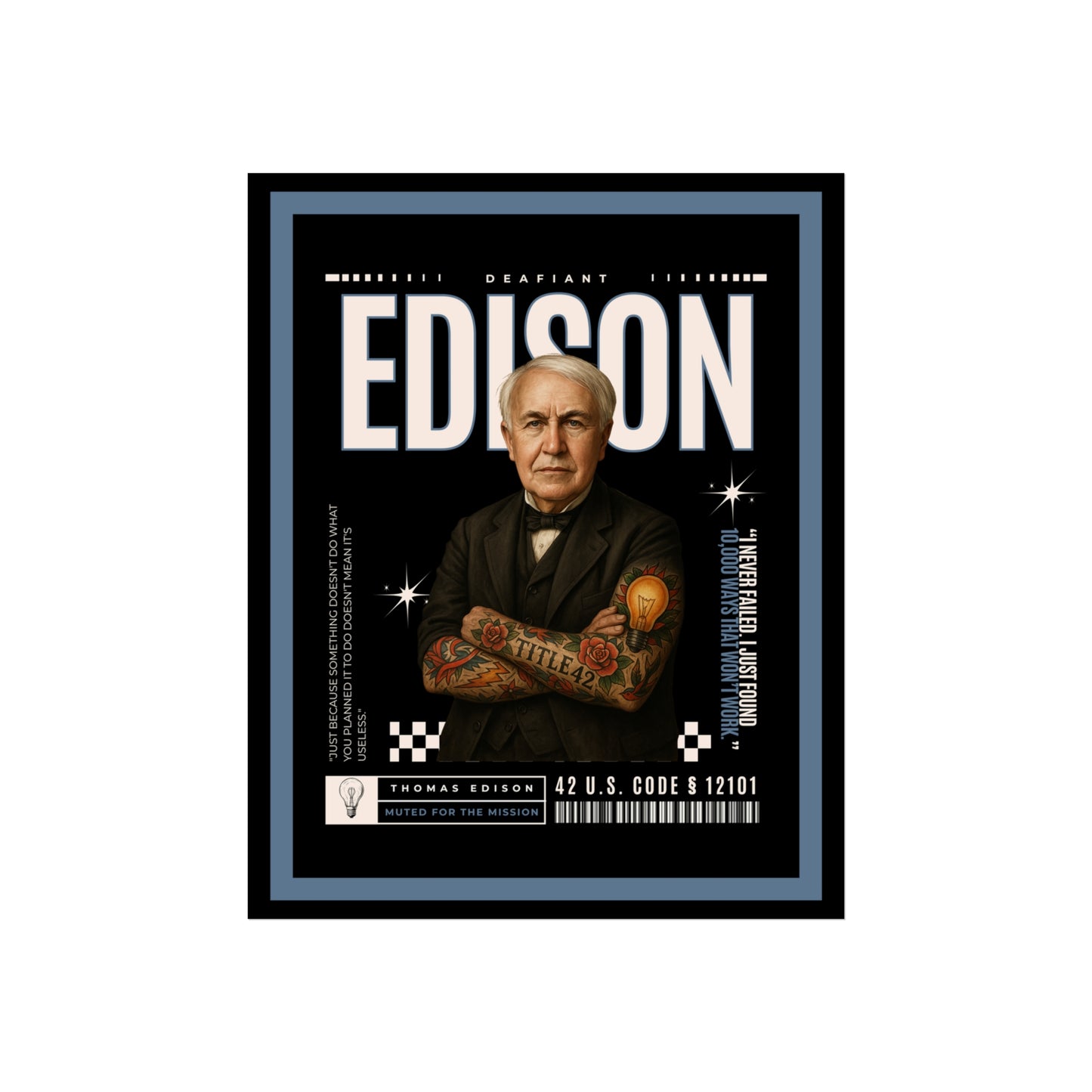 DEAFIANT The Legacy In Ink Collection EDISON| Fine Art Poster