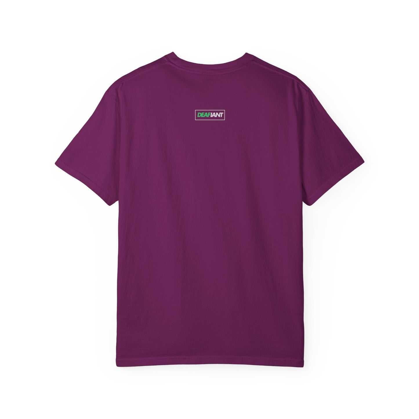 DEAFIANT Mos' Deaf Throwback Tee | Unisex | Garment-dyed