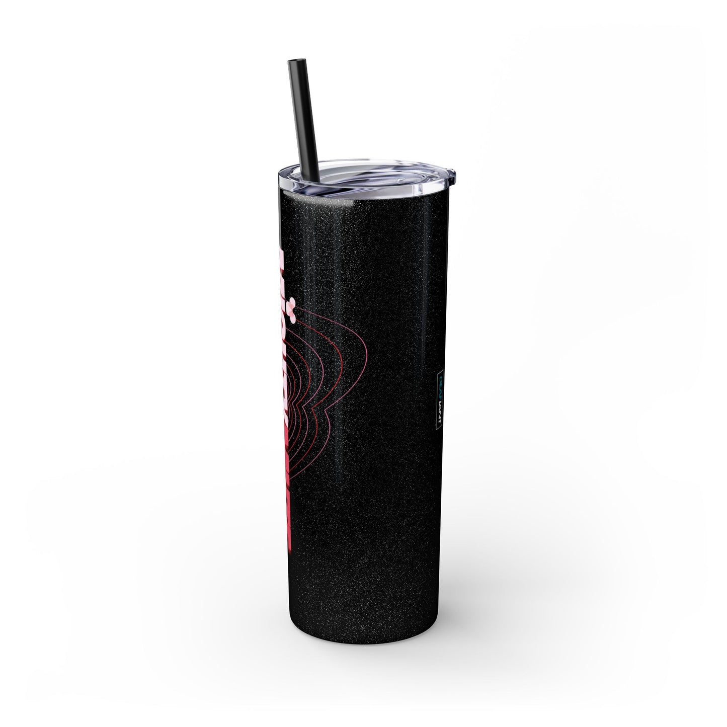 Mighty Mute by DEAFIANT | Skinny Tumbler with Straw, 20oz