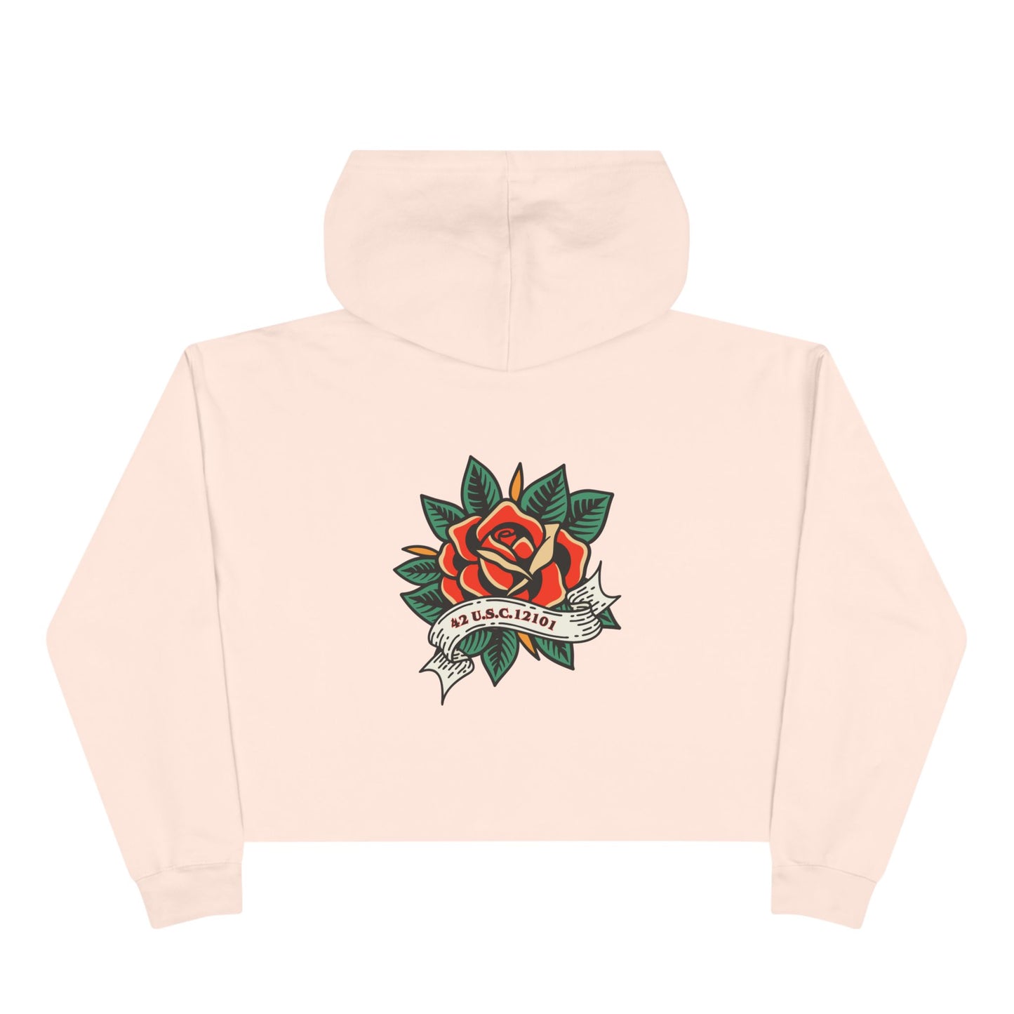 DEAFIANT Title 42 DEAFiant Rights | Women's Crop Hoodie