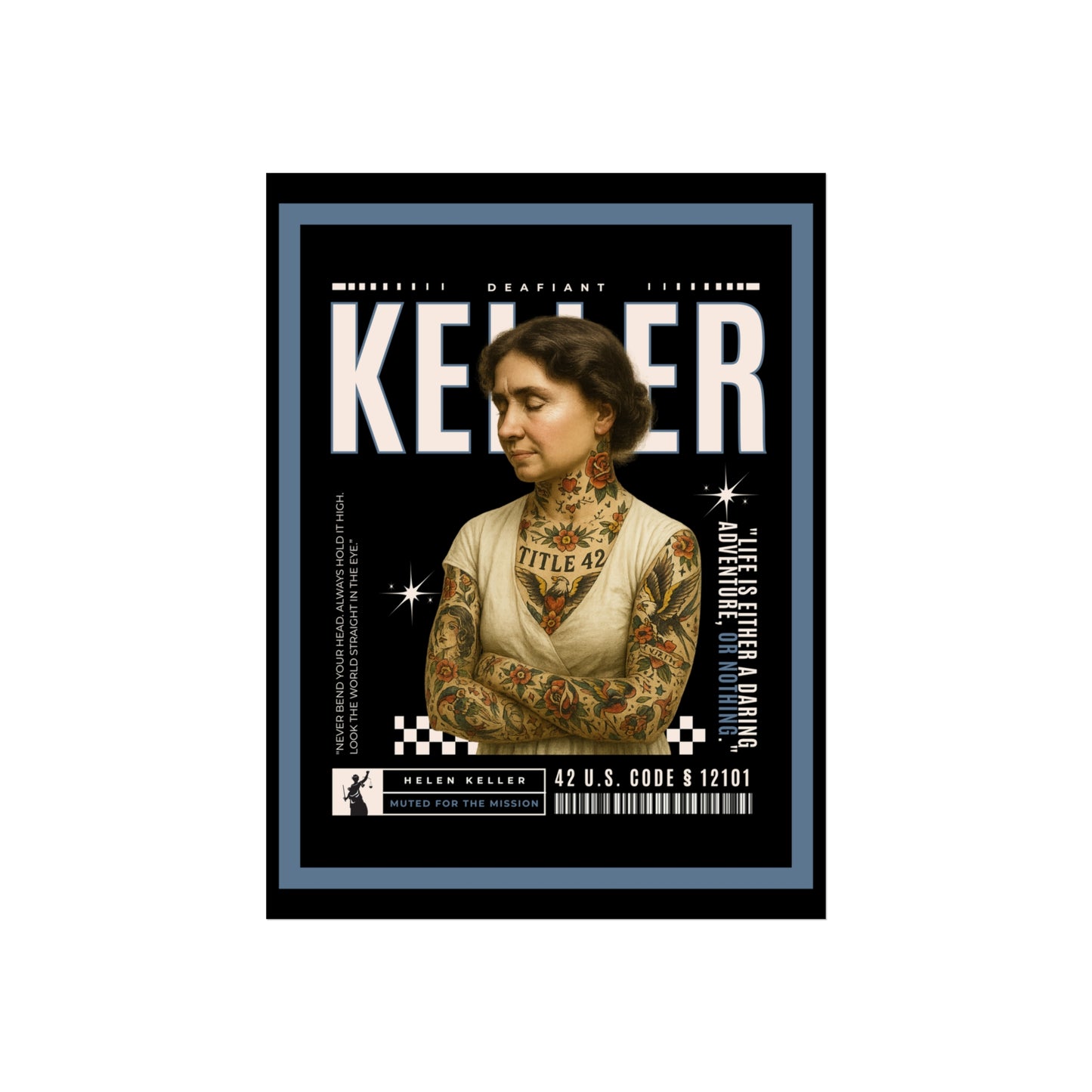 DEAFIANT The Legacy in Ink Collection HELEN | Fine Art Poster