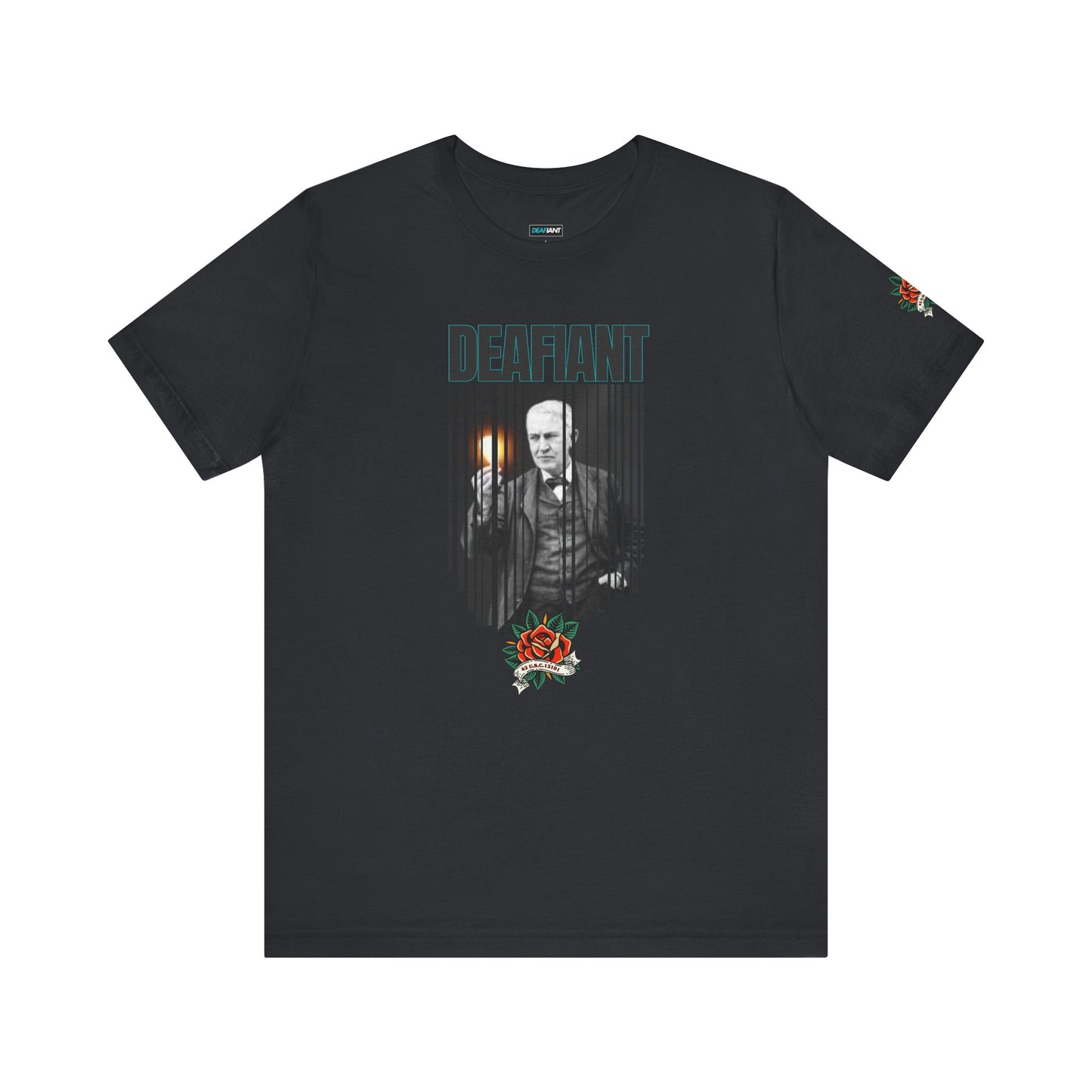 The Innovator Tee – Thomas Edison x DEAFIANT | Title 42 Edition| Unisex Jersey Tee