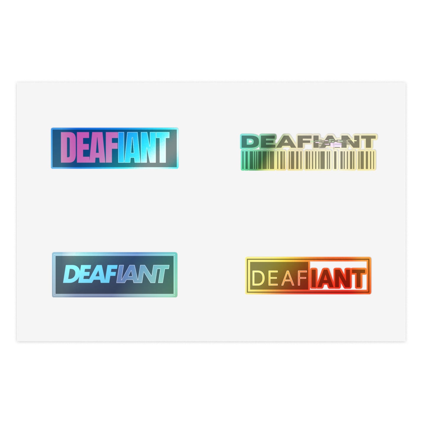 DEAFIANT - Stick it To Silence Sticker Sheet - Unique Wall Decor, Laptop Accessories, Gift for Teens, DIY Projects, Sure to Inspire!
