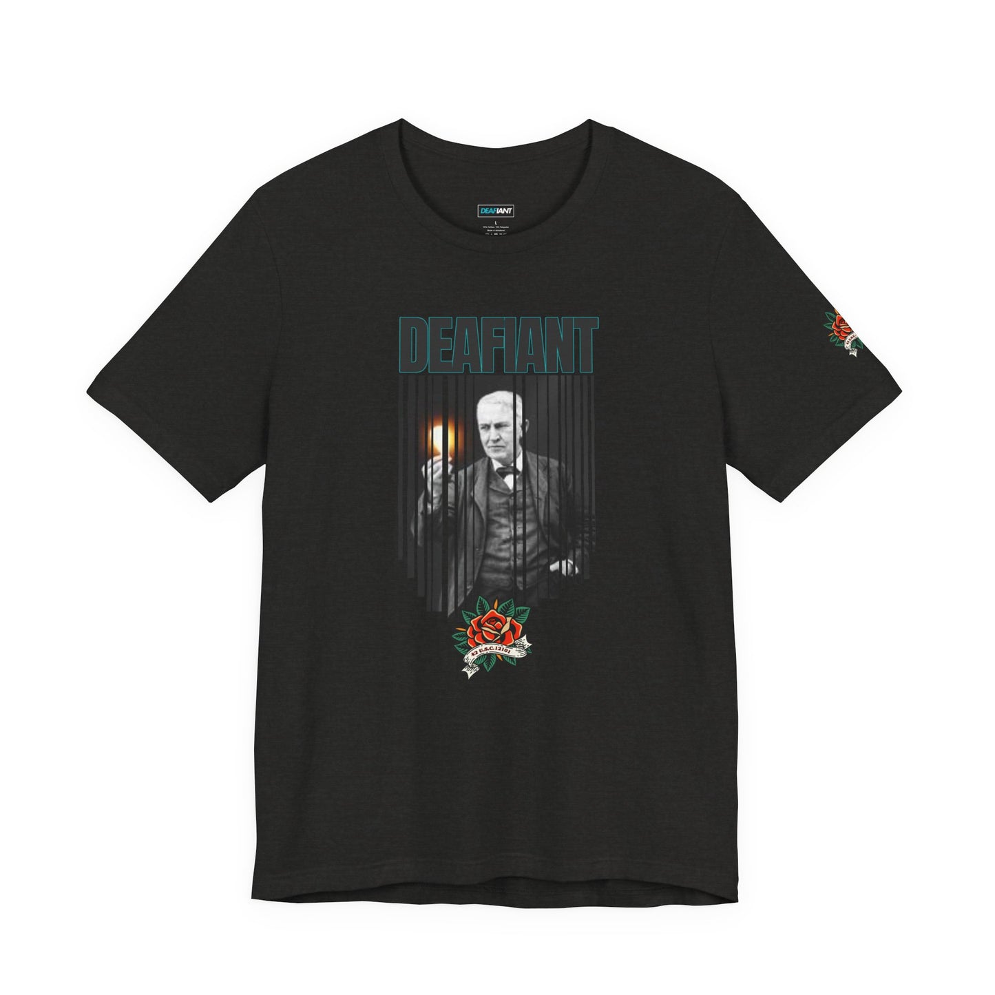 The Innovator Tee – Thomas Edison x DEAFIANT | Title 42 Edition| Unisex Jersey Tee