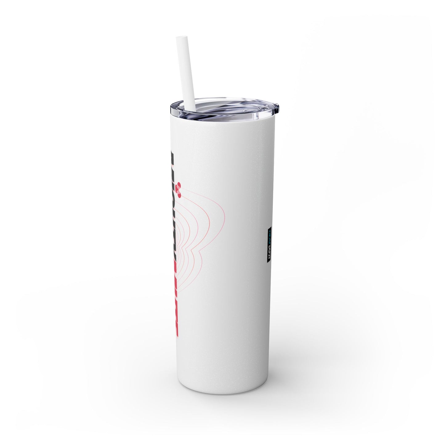 Mighty Mute by DEAFIANT | Skinny Tumbler with Straw, 20oz