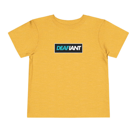 DEAFIANT Classic Logo Toddler Tee | Short Sleeve Tee