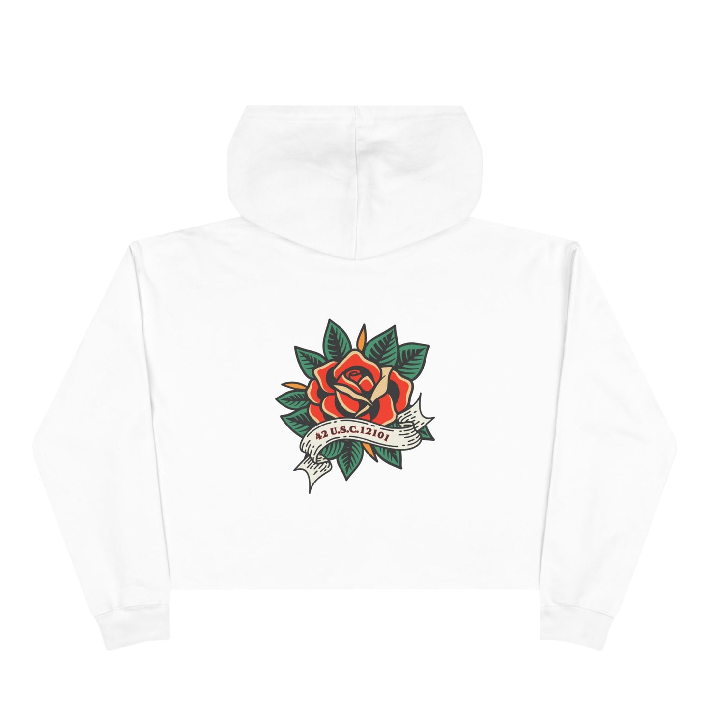 DEAFIANT Title 42 DEAFiant Rights | Women's Crop Hoodie