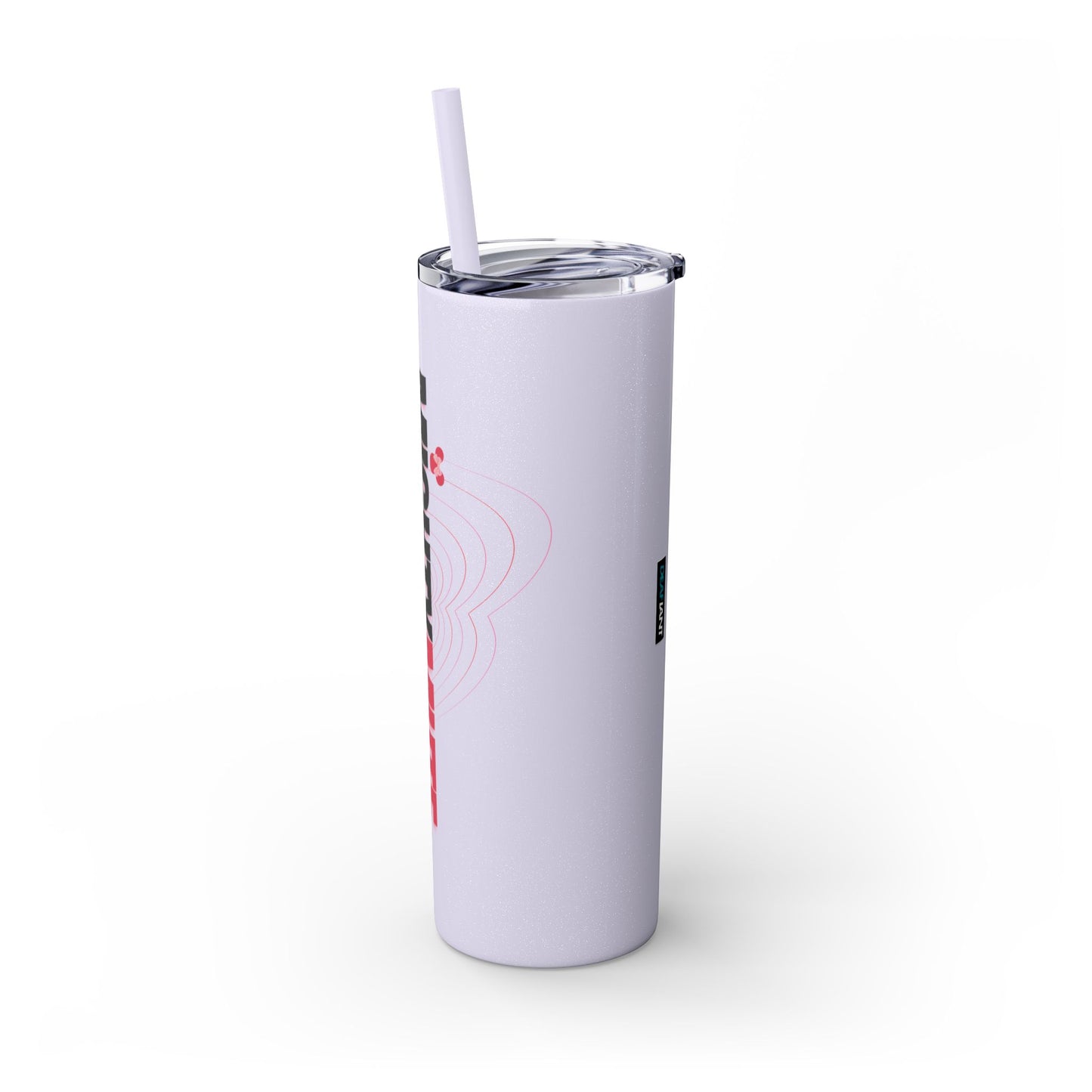 Mighty Mute by DEAFIANT | Skinny Tumbler with Straw, 20oz