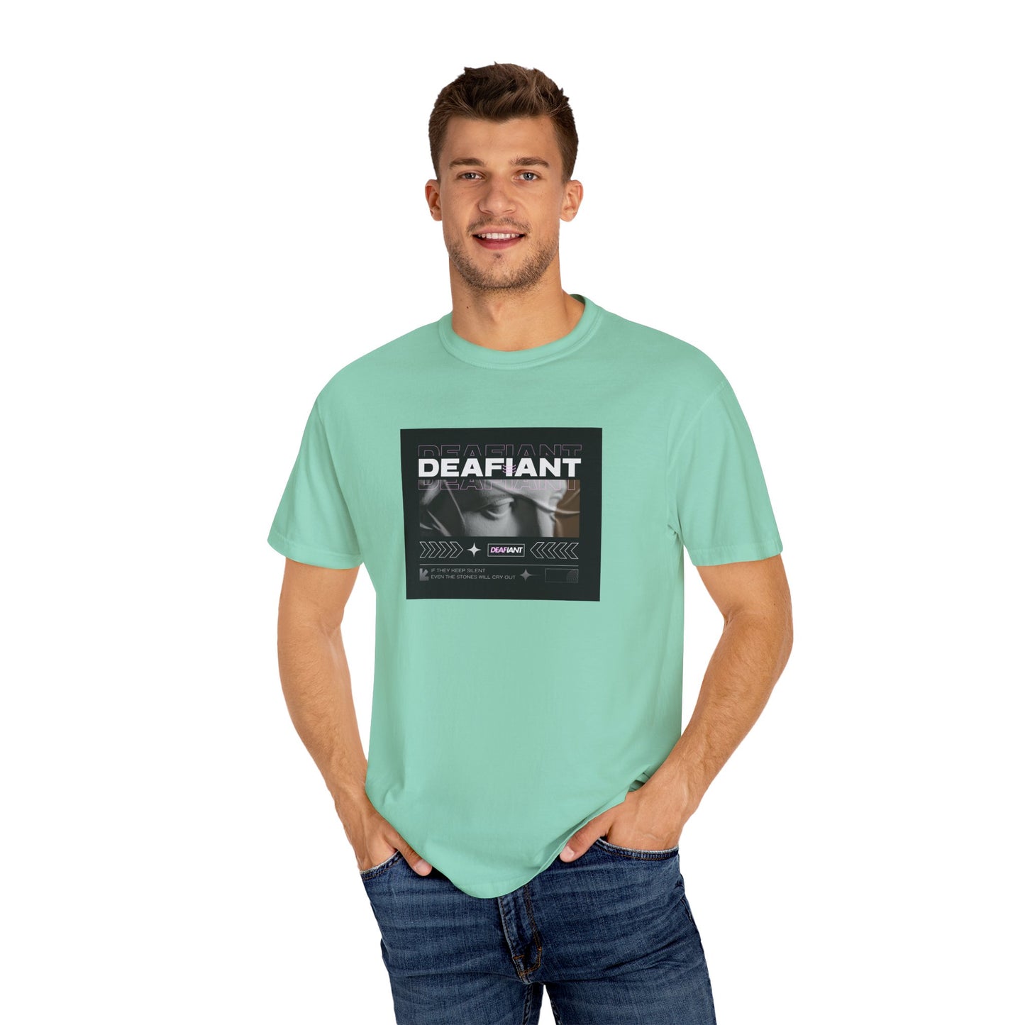DEAFIANT If You Remain Silent Tee | Unisex Garment-Dyed Tee
