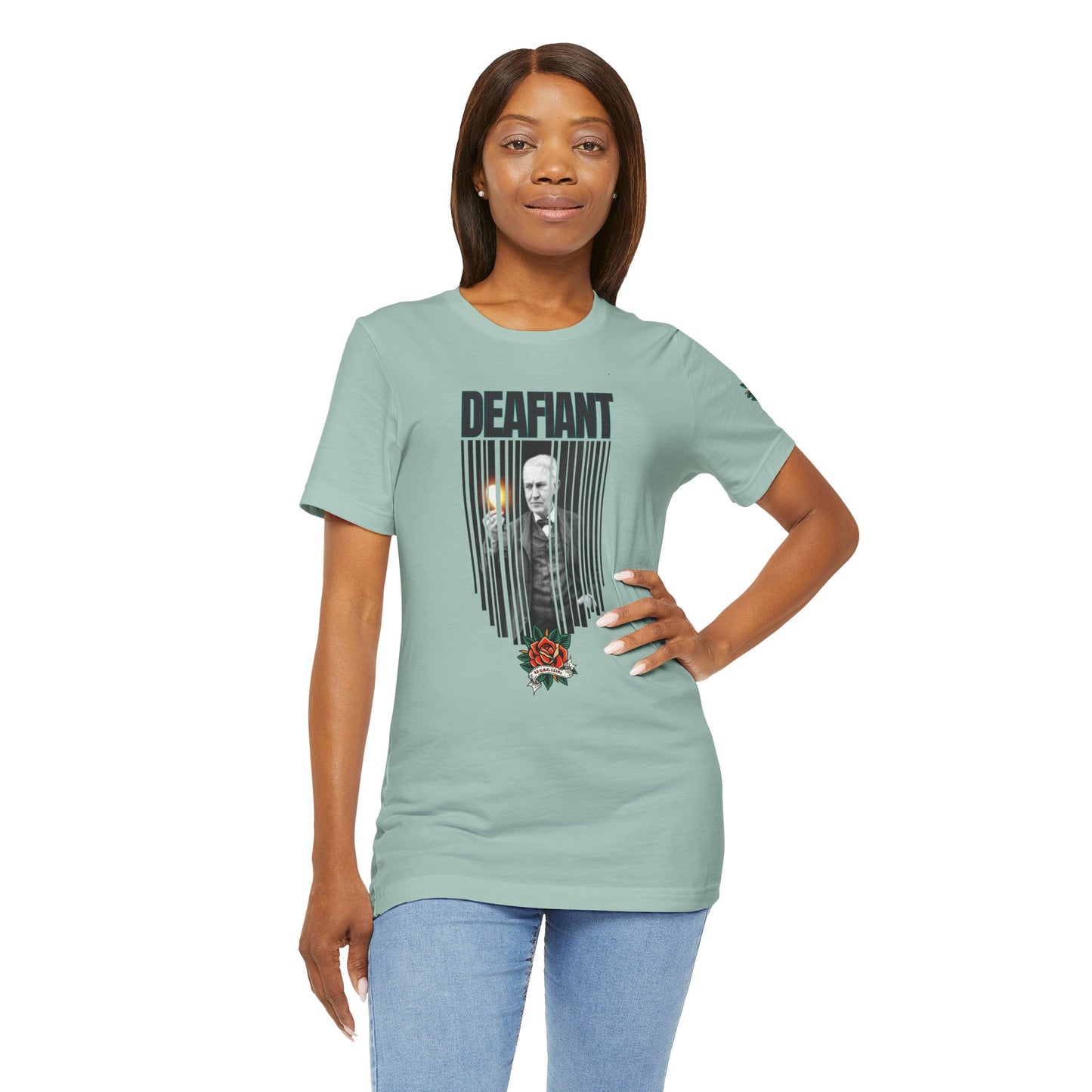 The Innovator Tee – Thomas Edison x DEAFIANT | Title 42 Edition| Unisex Jersey Tee