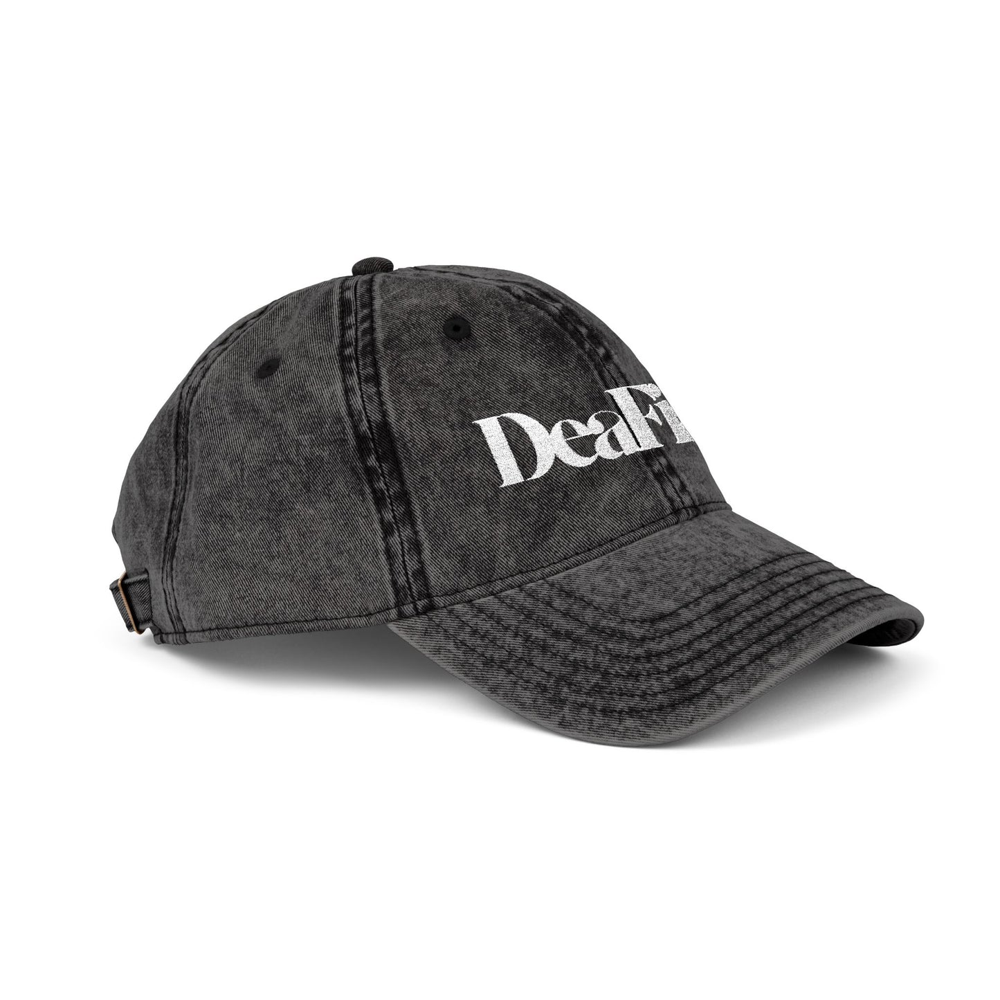 DEAFIANT Silent Threads Vintage Cap (Embroidered)