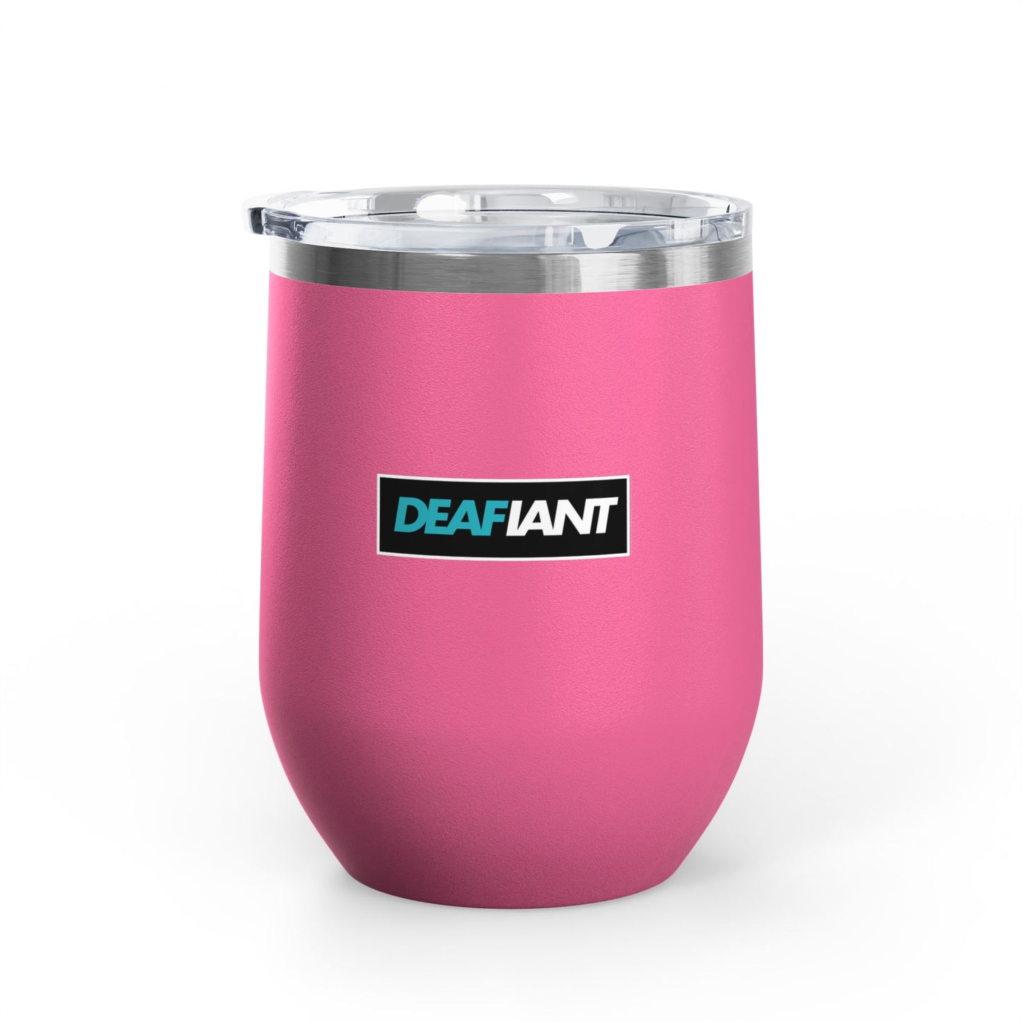 DEAFIANT You Should Learn Sign Language Wine Tumbler, 12oz