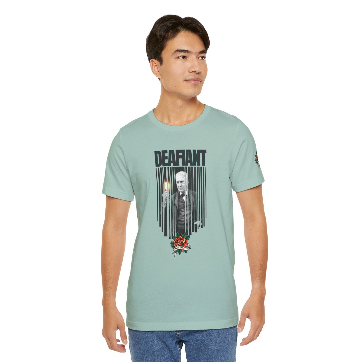 The Innovator Tee – Thomas Edison x DEAFIANT | Title 42 Edition| Unisex Jersey Tee