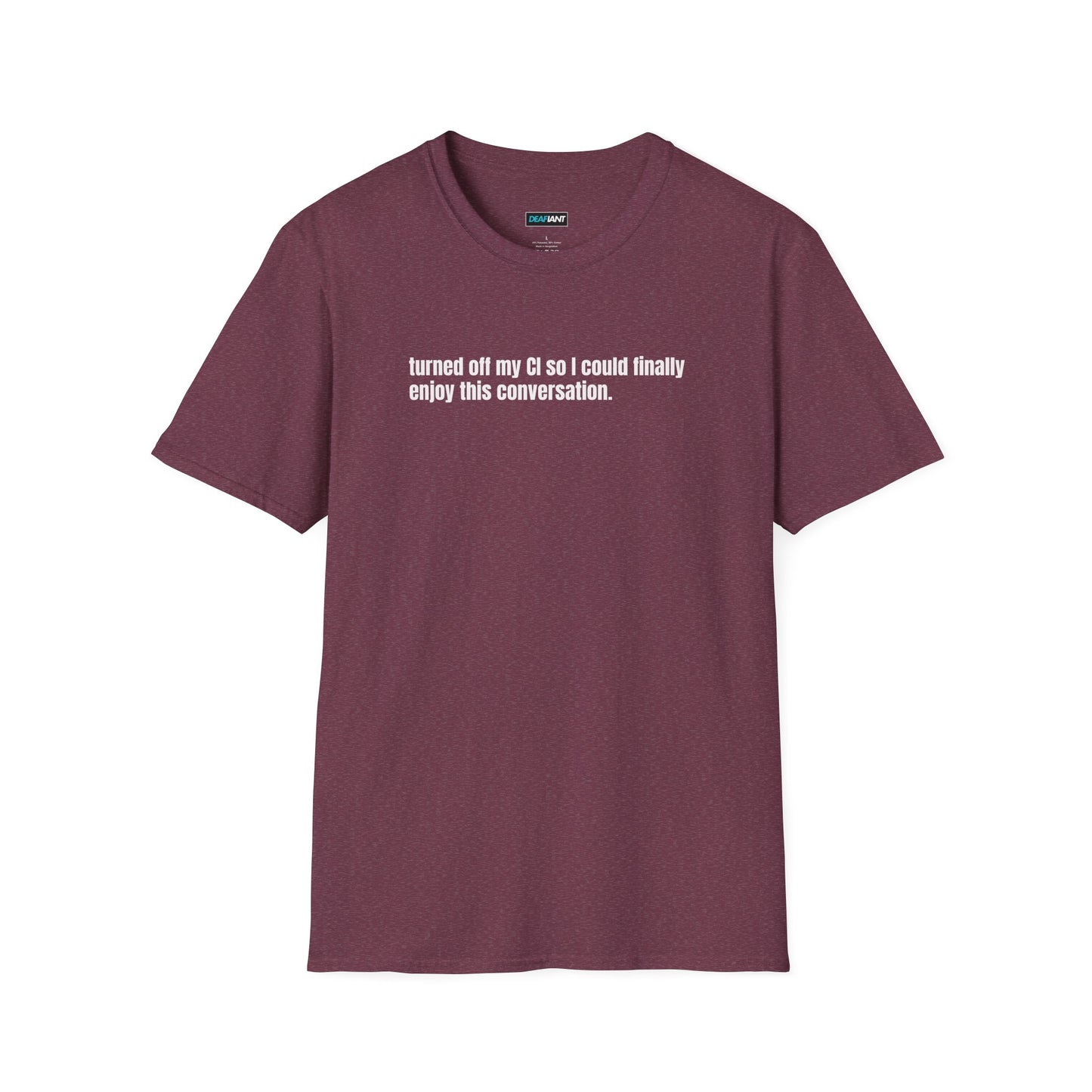 DEAFIANT CI Talk | Unisex T-Shirt