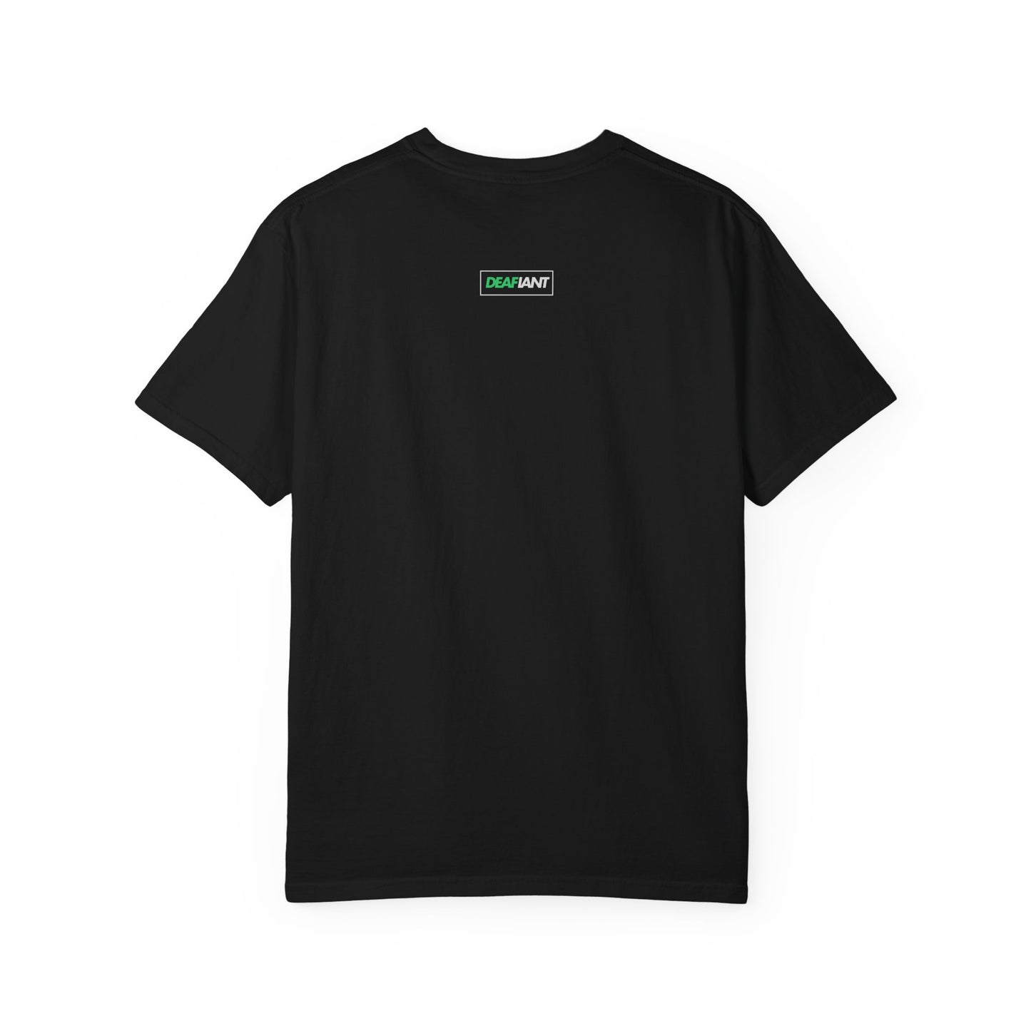 DEAFIANT Mos' Deaf Throwback Tee | Unisex | Garment-dyed