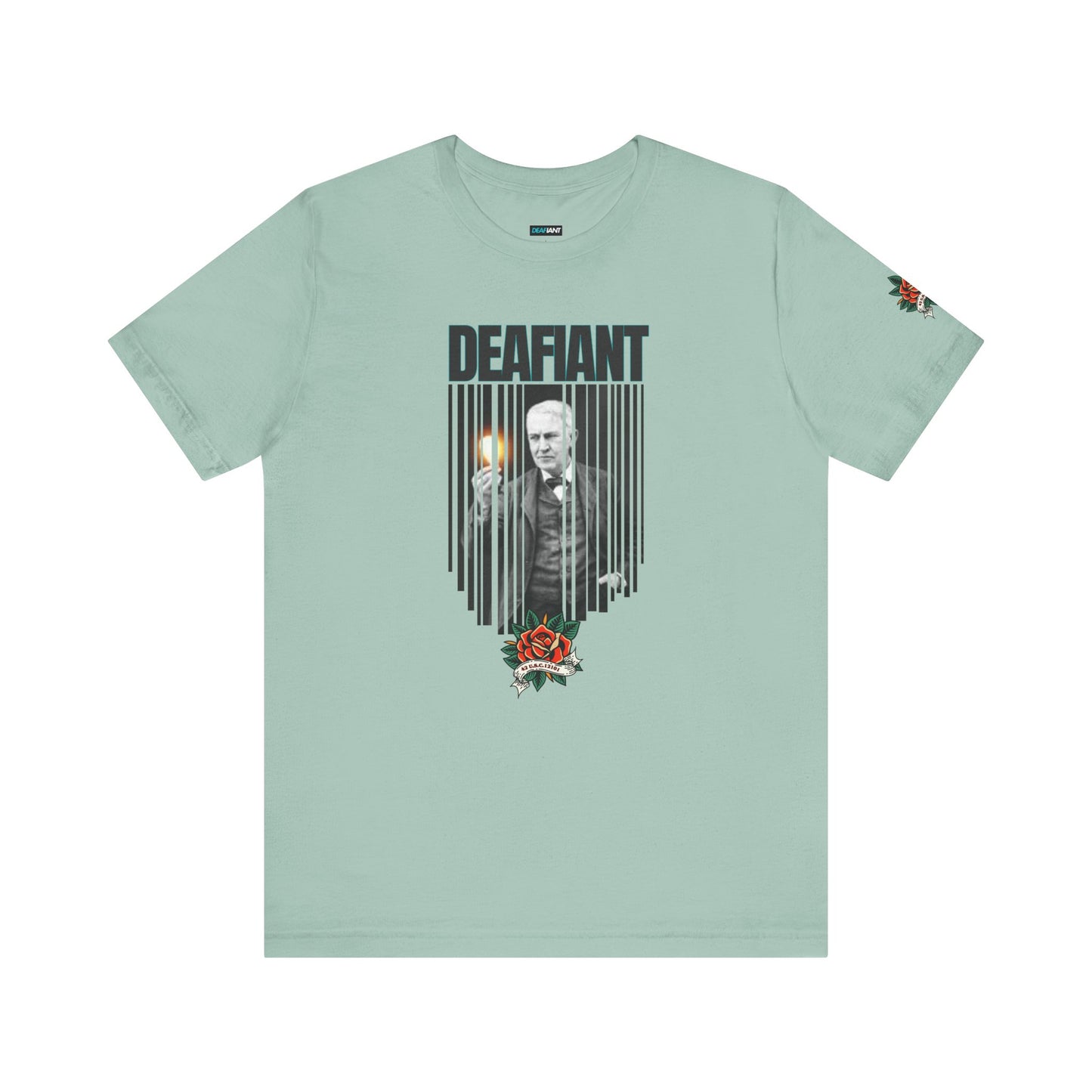 The Innovator Tee – Thomas Edison x DEAFIANT | Title 42 Edition| Unisex Jersey Tee