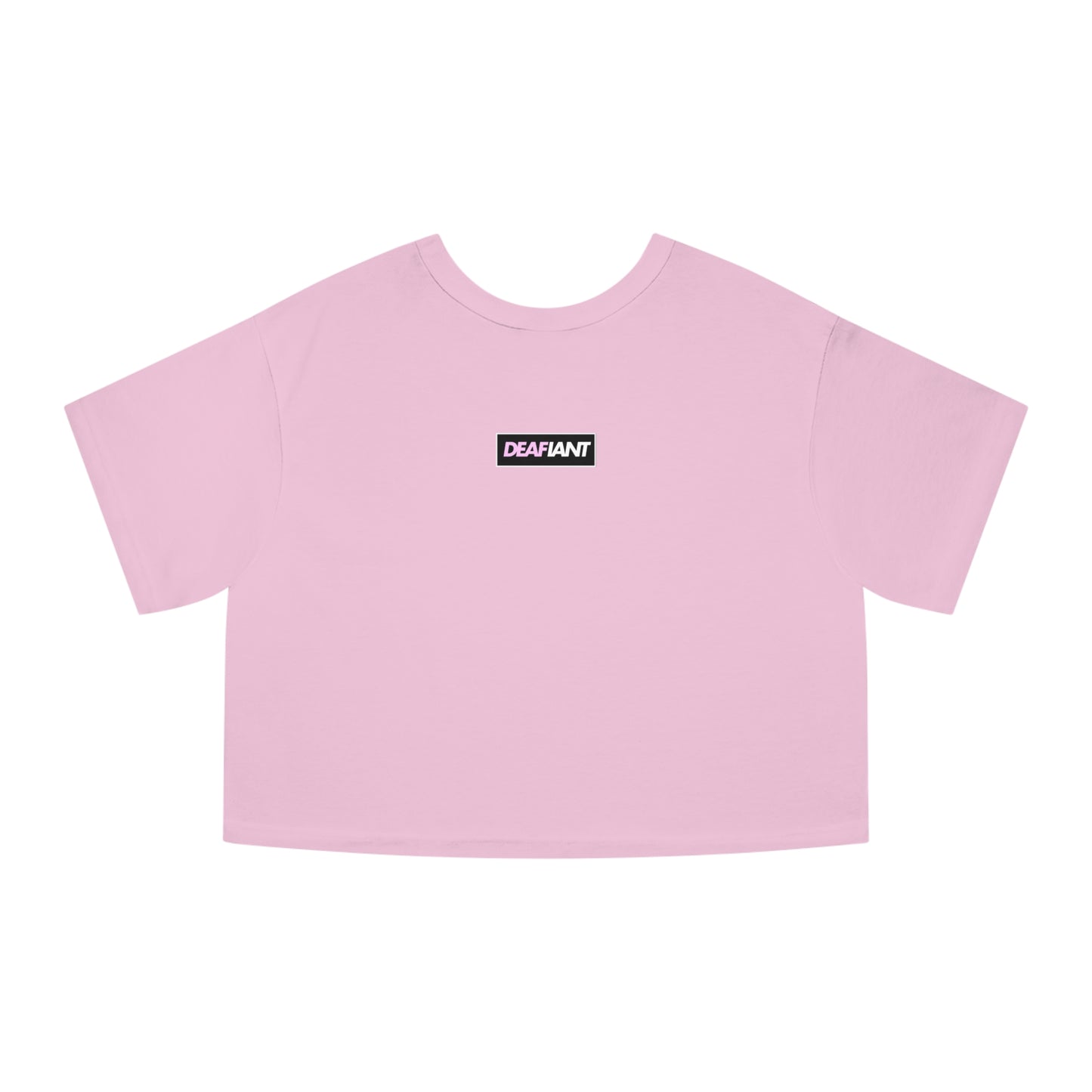 DEAFIANT Champion of Silence | Women's Heritage Cropped T-Shirt