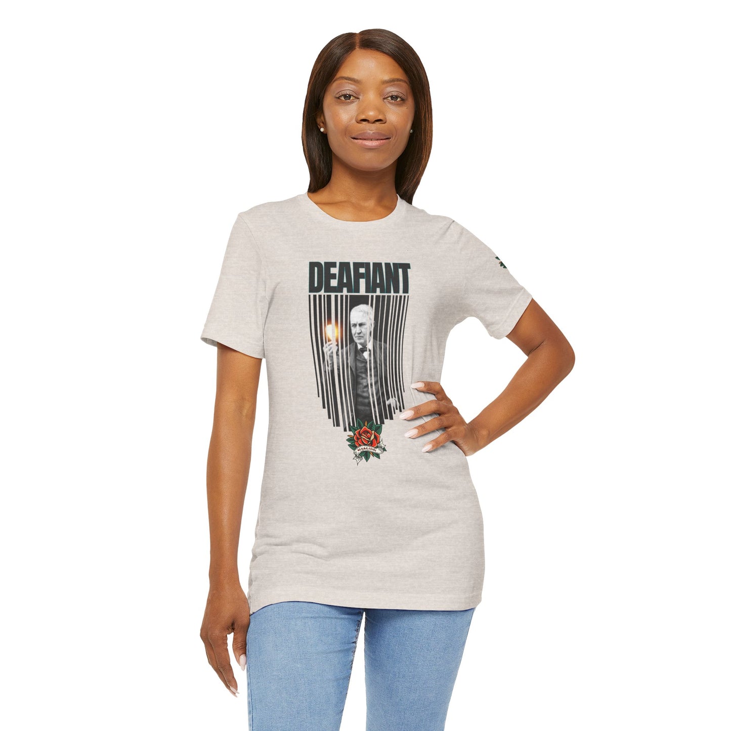 The Innovator Tee – Thomas Edison x DEAFIANT | Title 42 Edition| Unisex Jersey Tee