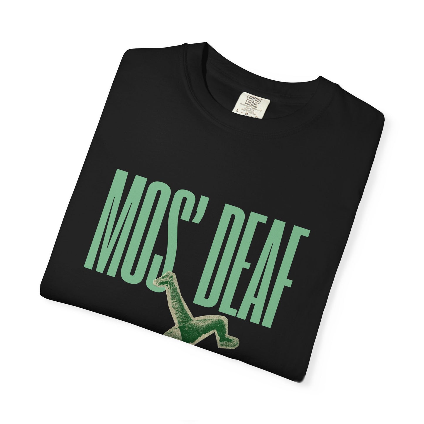 DEAFIANT Mos' Deaf Throwback Tee | Unisex | Garment-dyed