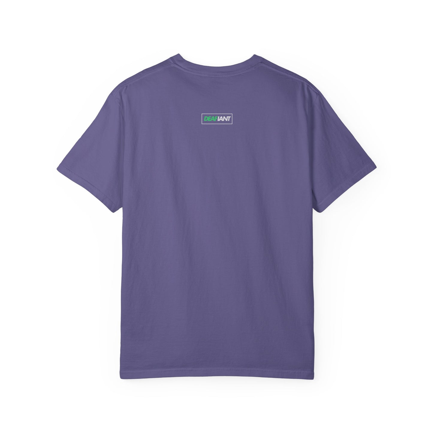 DEAFIANT Mos' Deaf Throwback Tee | Unisex | Garment-dyed