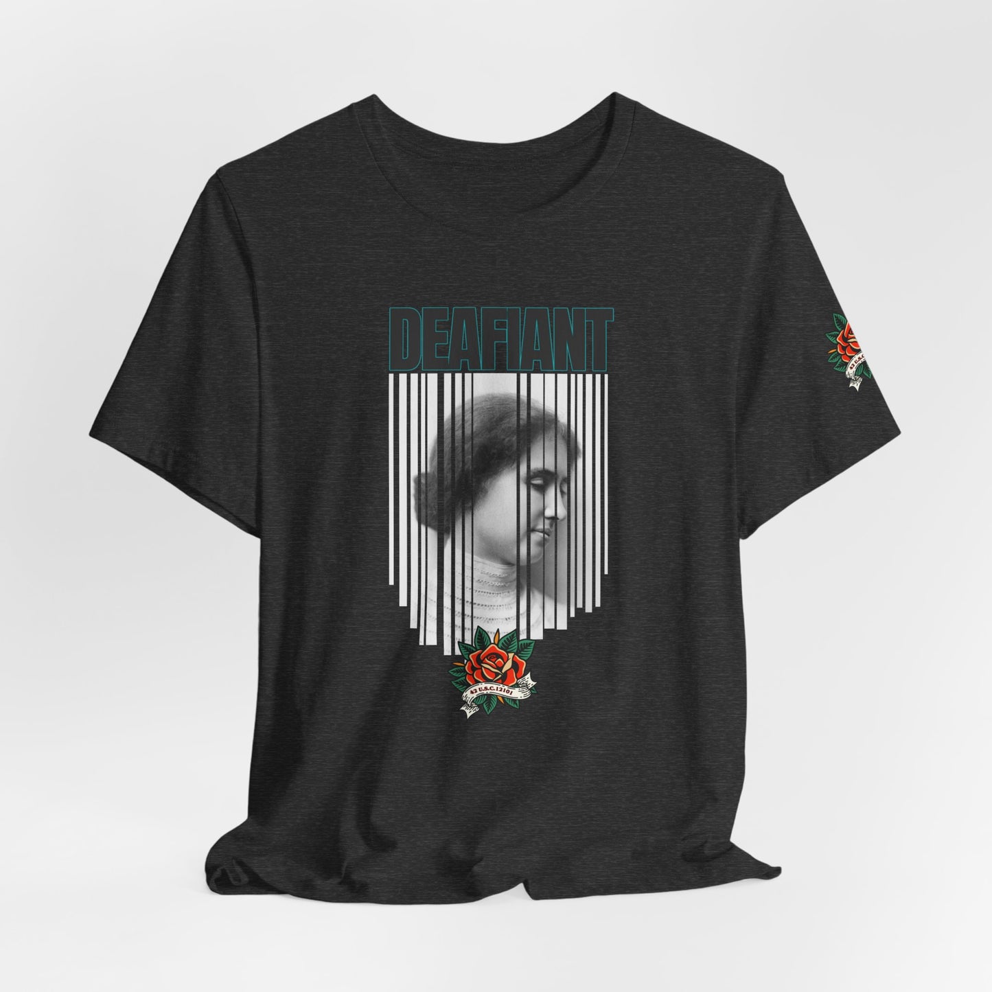 The Legacy Tee – Helen Keller x DEAFIANT | Title 42 Edition | Unisex Jersey Short Sleeve Shirt
