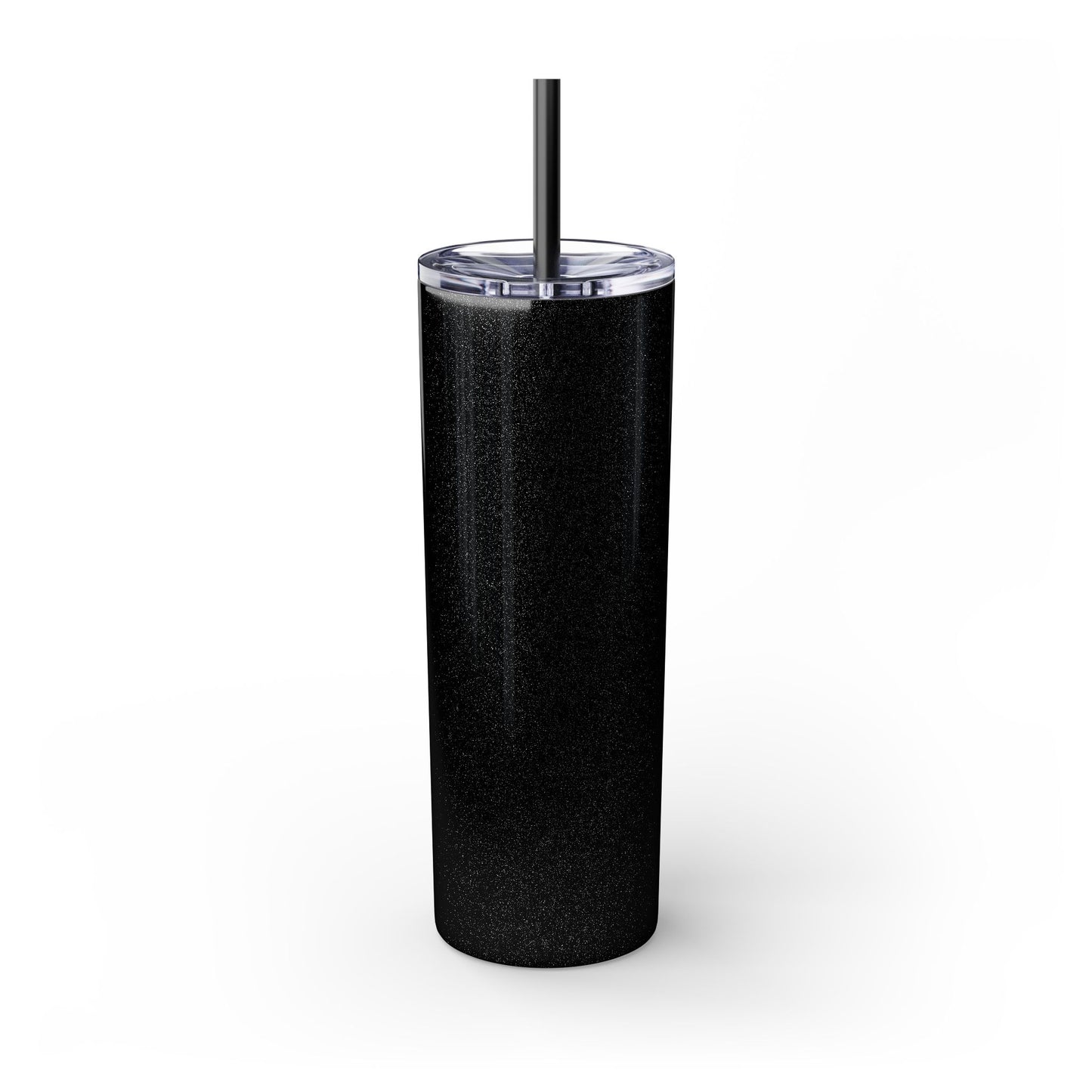 DEAFIANT The Deaf Lover Girl Skinny Tumbler with Straw, 20oz