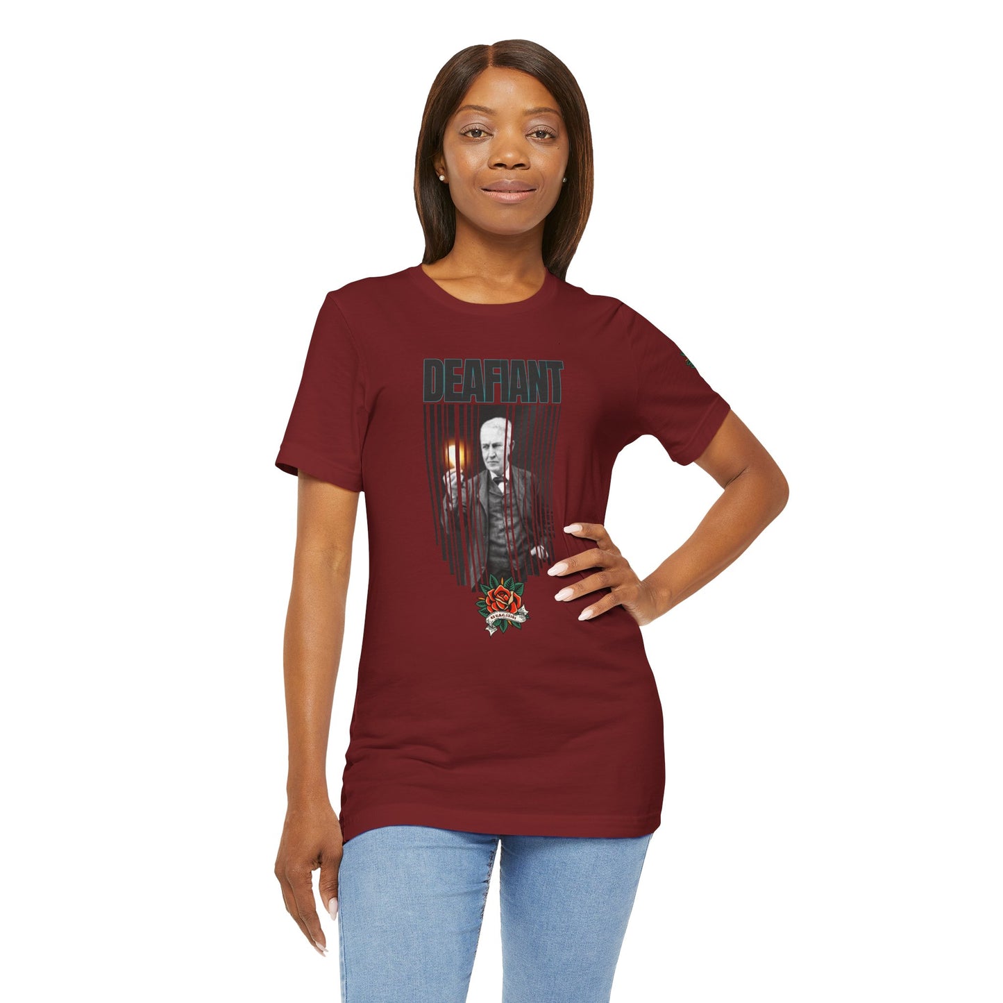 The Innovator Tee – Thomas Edison x DEAFIANT | Title 42 Edition| Unisex Jersey Tee