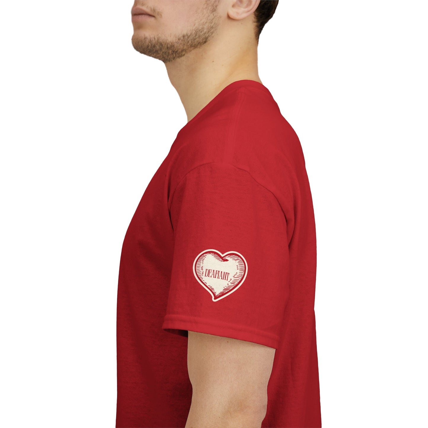 DEAFIANT Love Is Deaf Tee | Unisex Graphic Tee