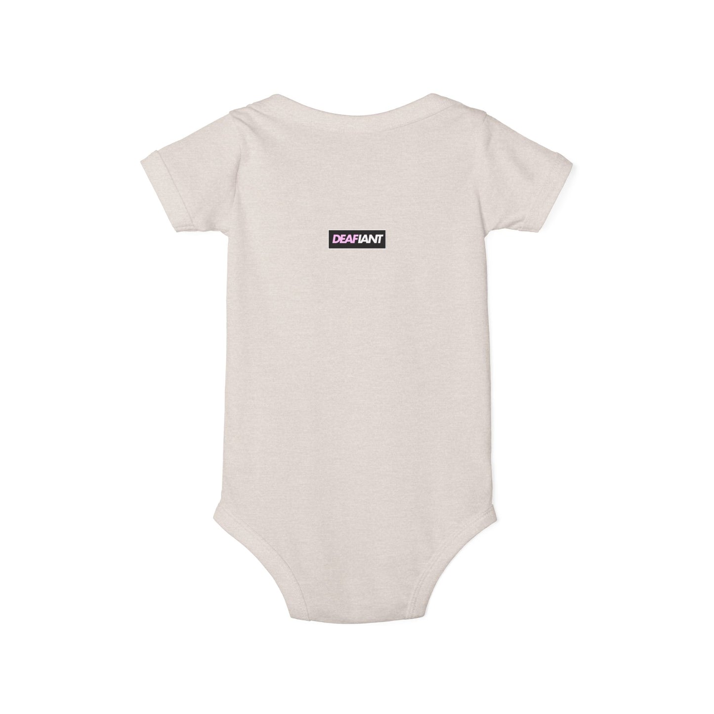 DEAFIANTLY CUTE Infant Jersey One Piece | Baby Bodysuit