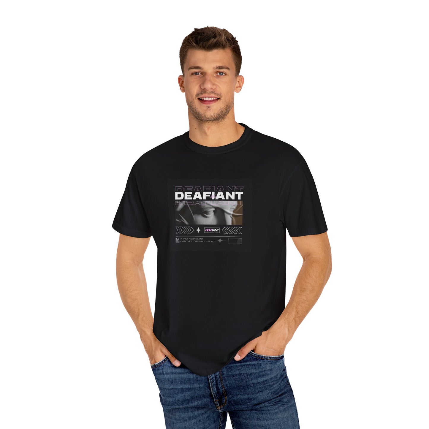 DEAFIANT If You Remain Silent Tee | Unisex Garment-Dyed Tee