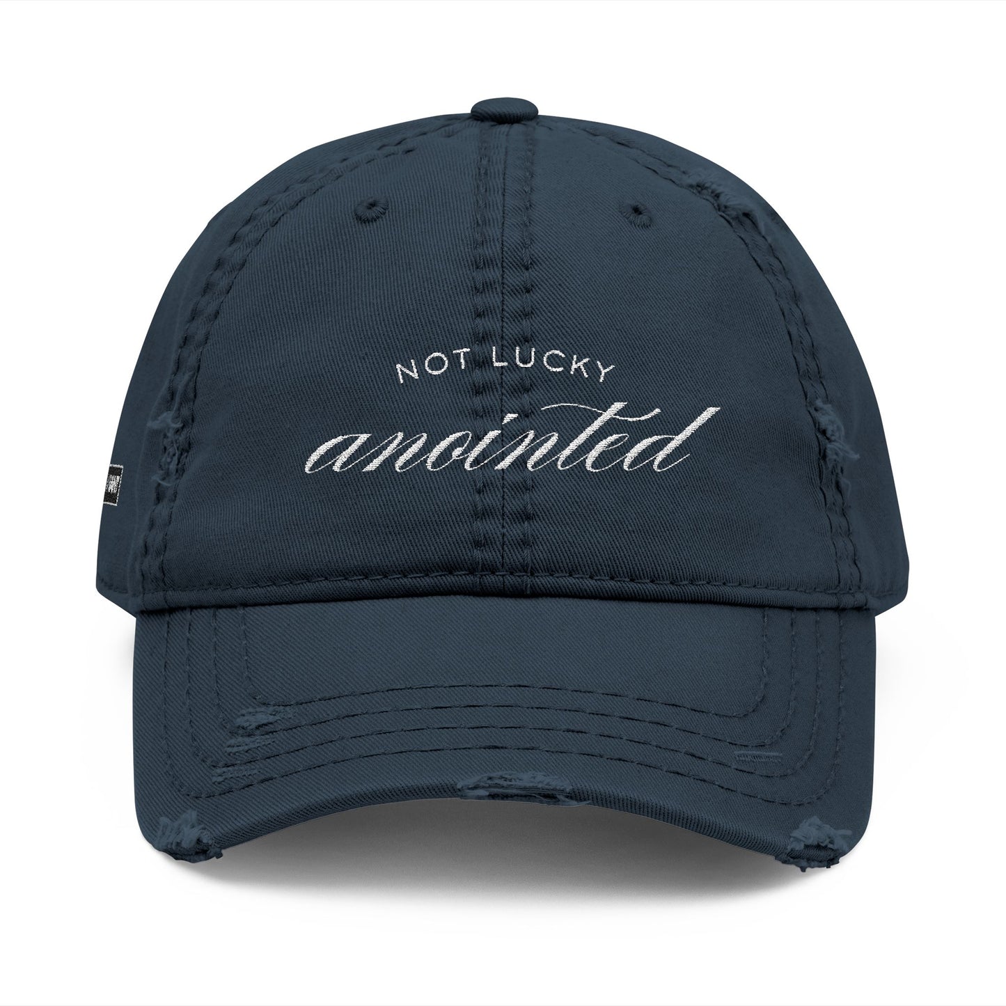 DEAFIANT The Anointed Cap | Distressed Dad Hat with Embroidery