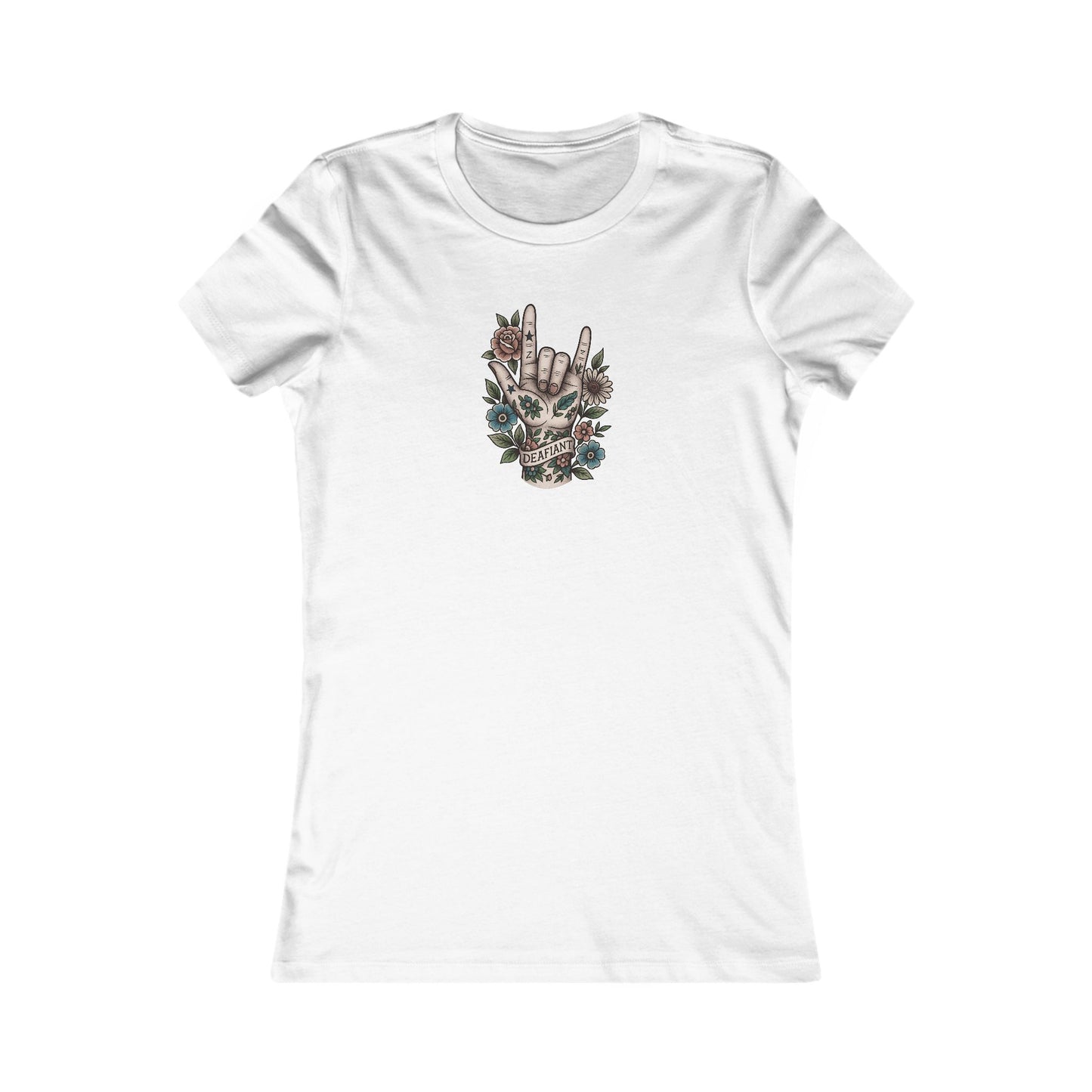 DEAFIANT Love The Perfect Fit Women's Tee | Casual Graphic T-Shirt