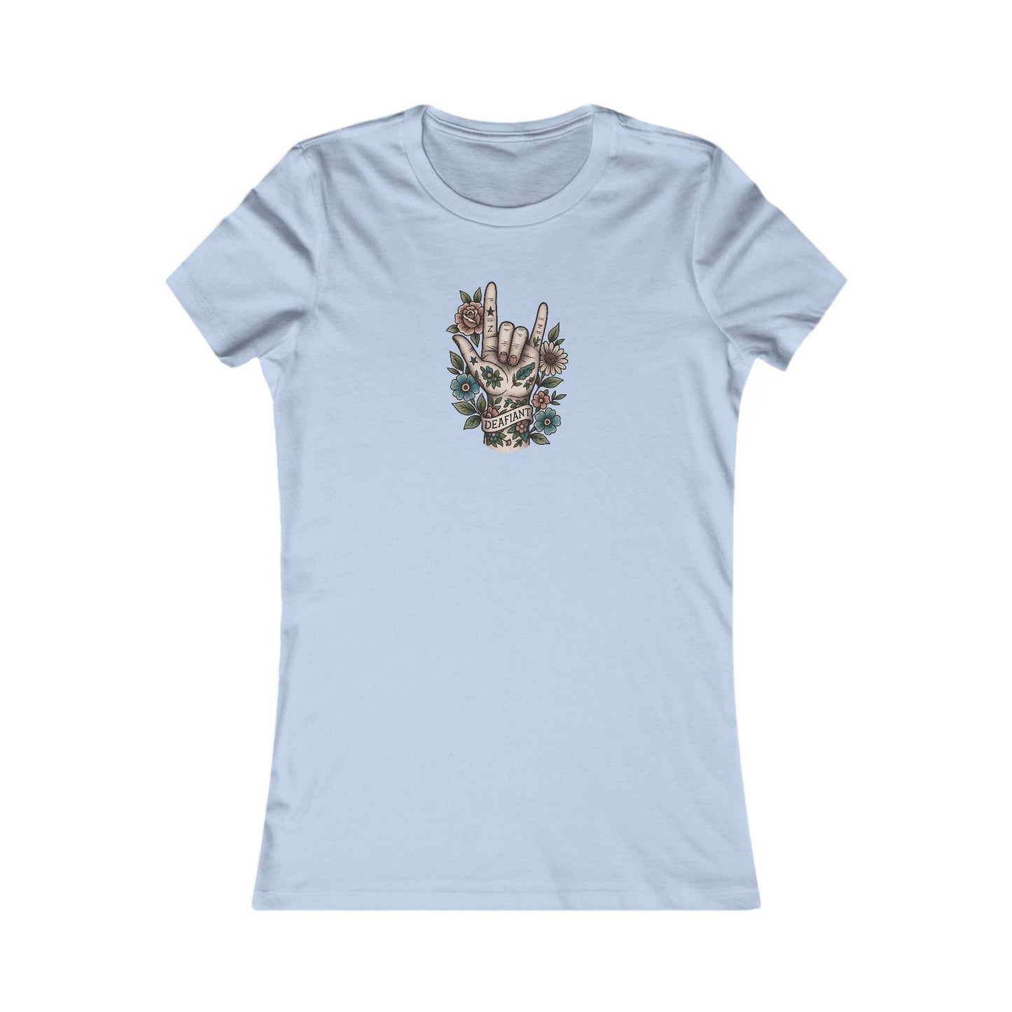 DEAFIANT Love The Perfect Fit Women's Tee | Casual Graphic T-Shirt