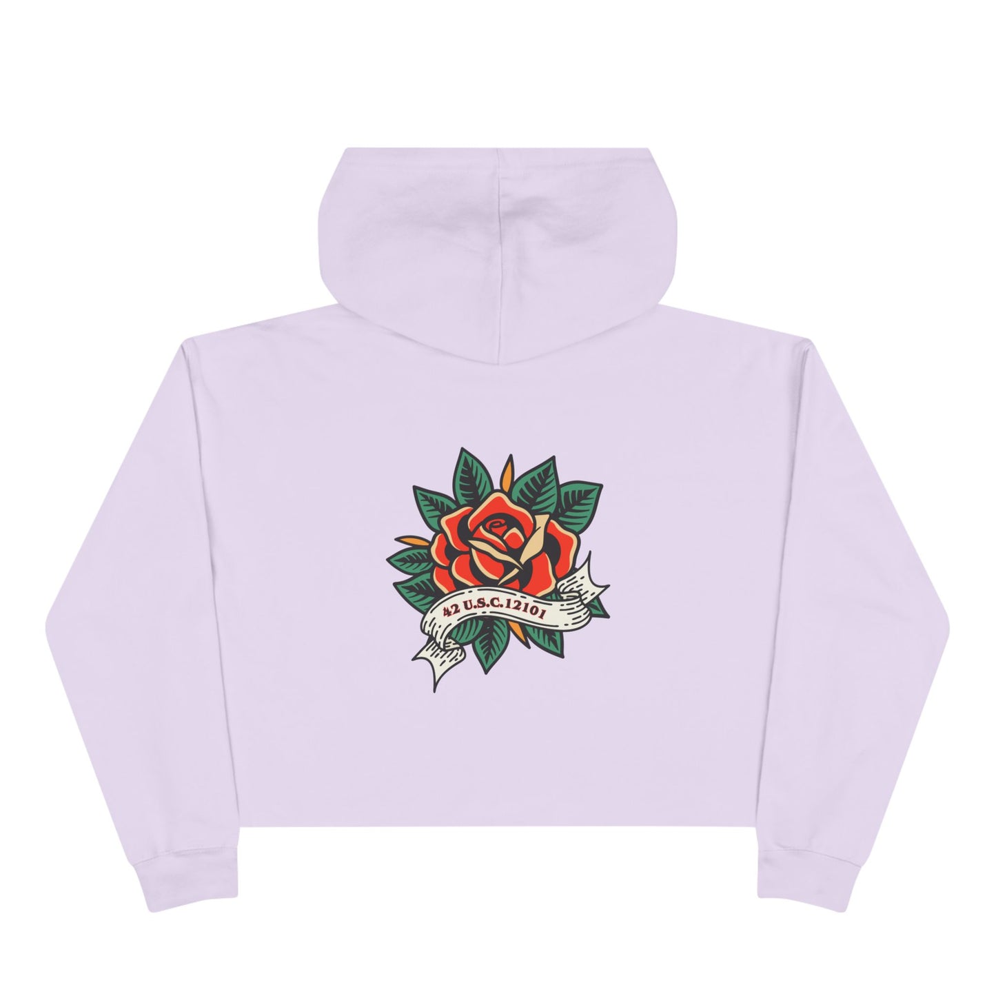 DEAFIANT Title 42 DEAFiant Rights | Women's Crop Hoodie