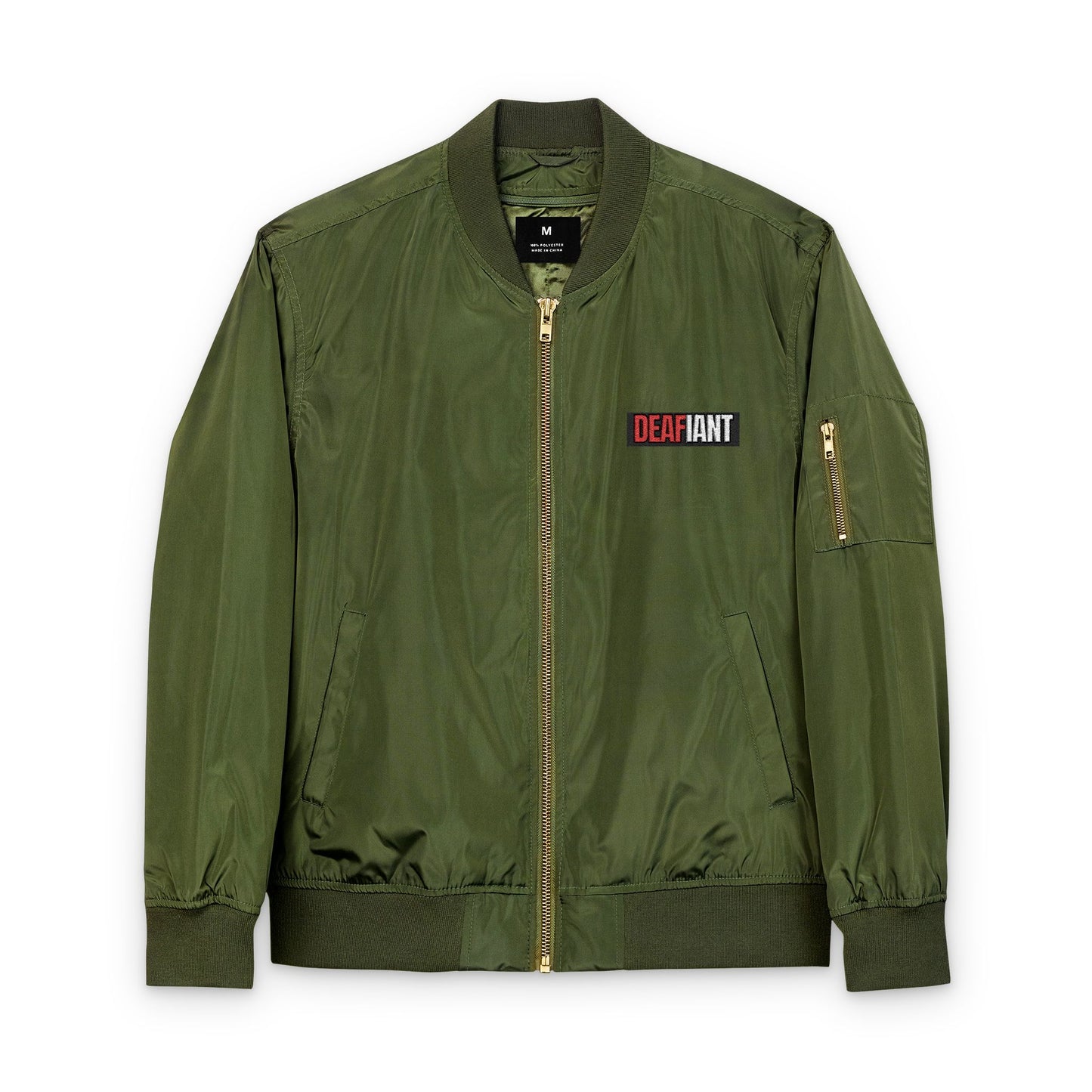DEAFIANT Silent Bomber Jacket (Embroidery)