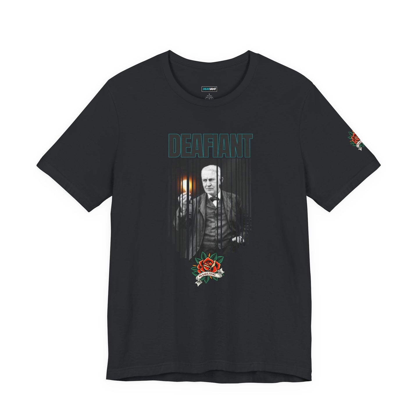 The Innovator Tee – Thomas Edison x DEAFIANT | Title 42 Edition| Unisex Jersey Tee