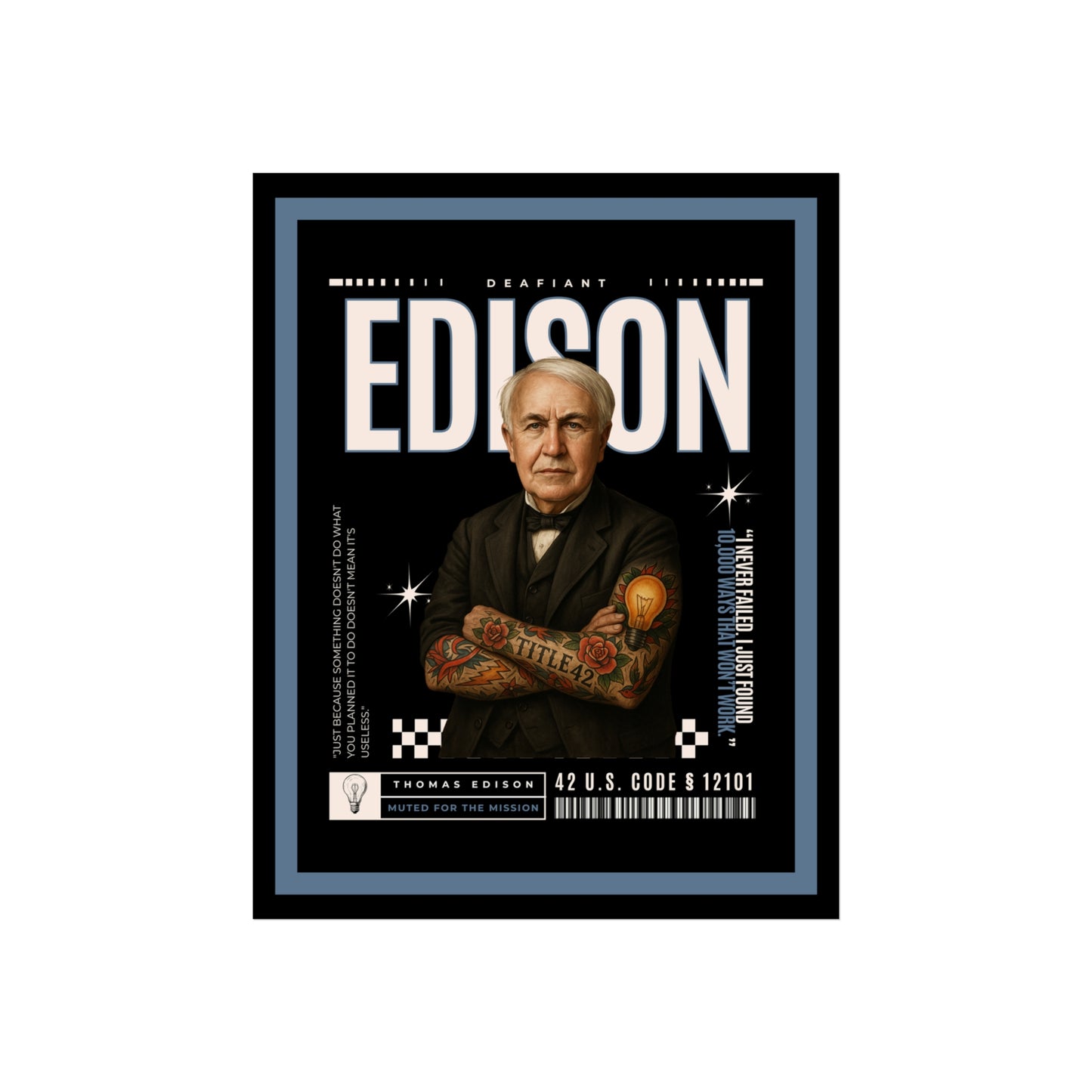 DEAFIANT The Legacy In Ink Collection EDISON| Fine Art Poster
