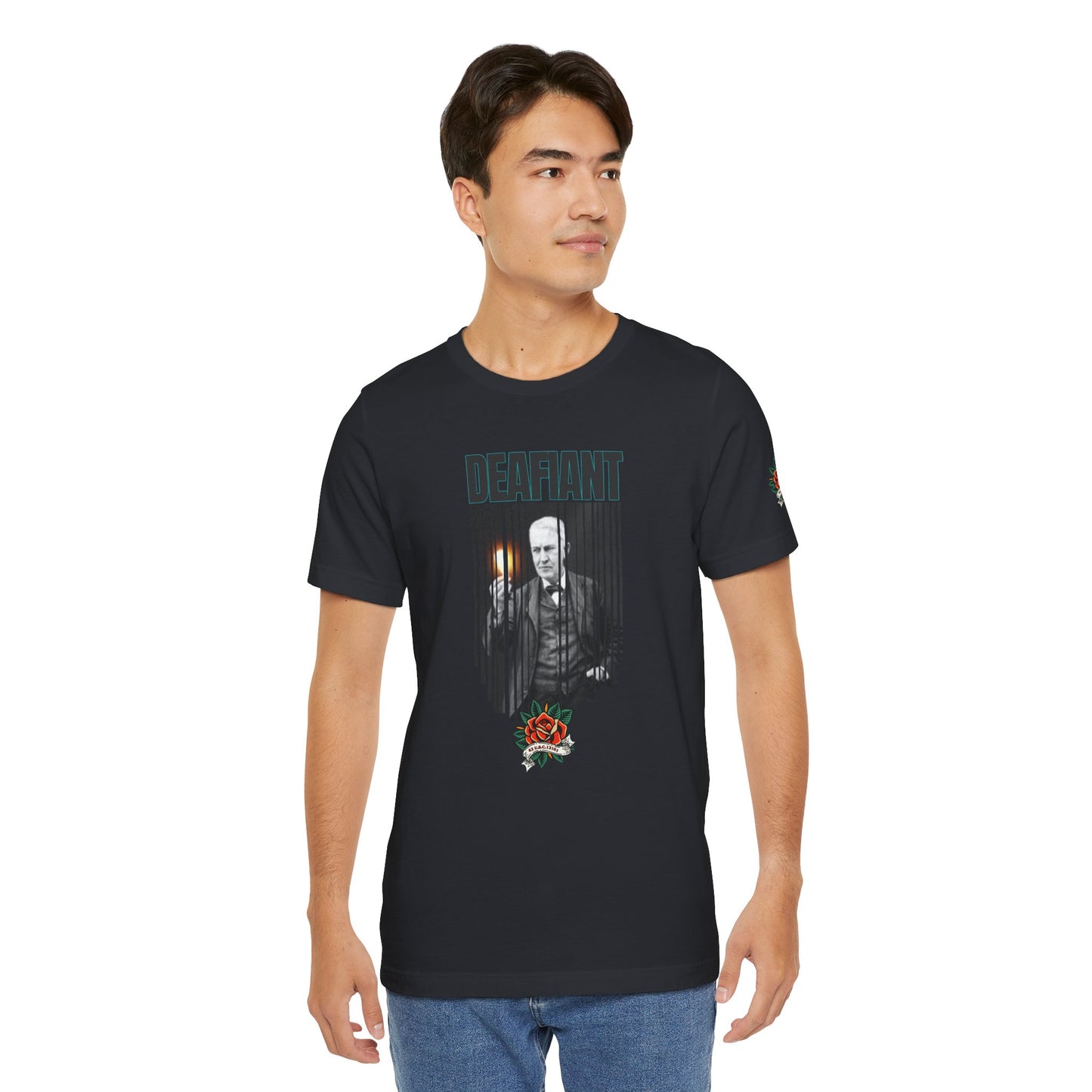 The Innovator Tee – Thomas Edison x DEAFIANT | Title 42 Edition| Unisex Jersey Tee