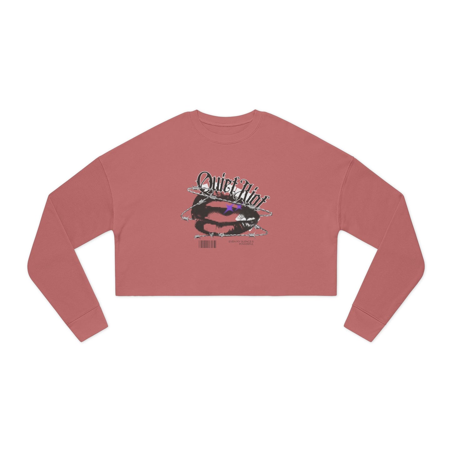 DEAFIANT Quiet Riot | Cropped Sweatshirt