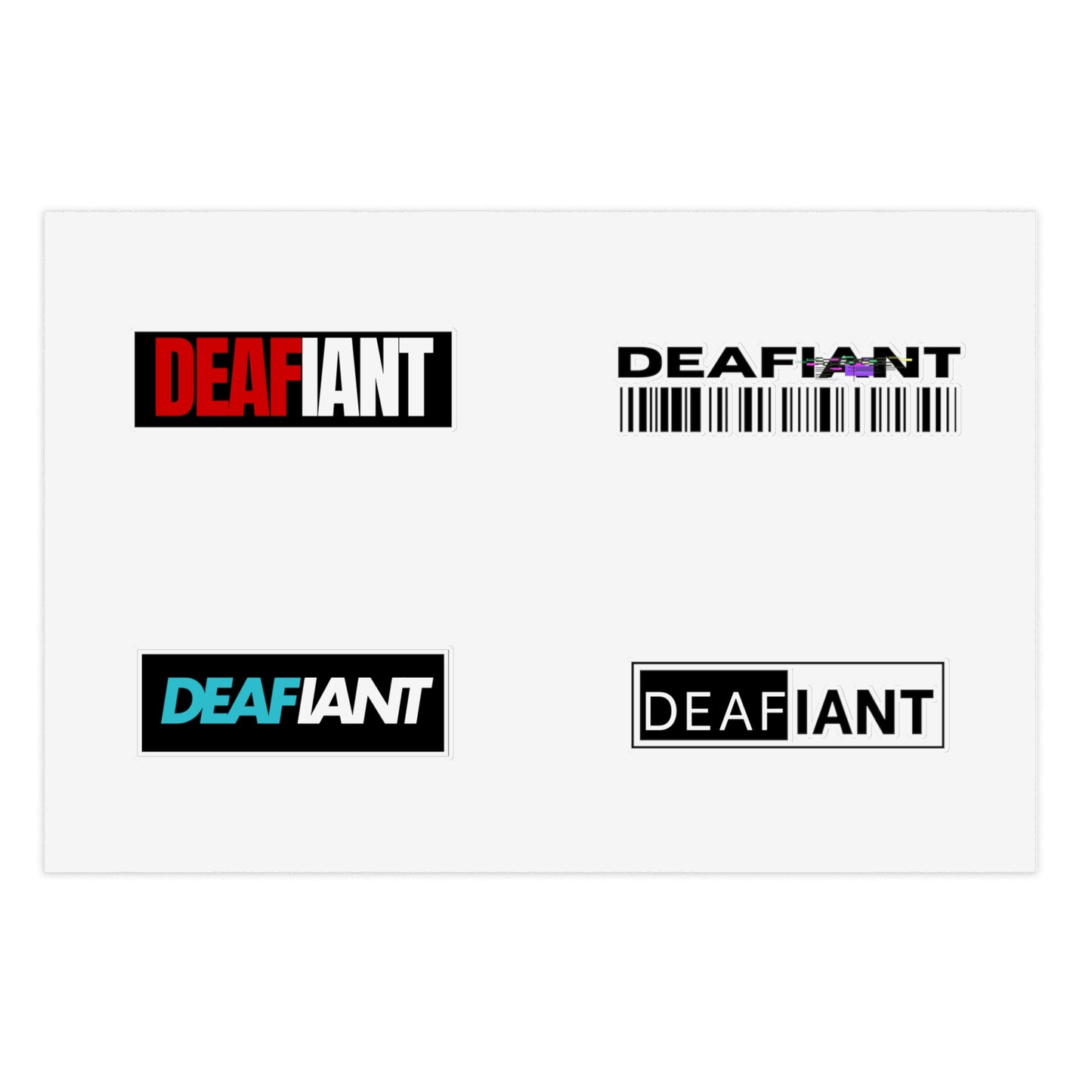 DEAFIANT - Stick it To Silence Sticker Sheet - Unique Wall Decor, Laptop Accessories, Gift for Teens, DIY Projects, Sure to Inspire!