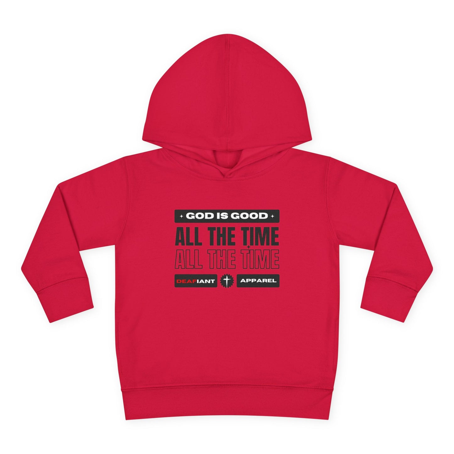 DEAFIANT KIDS | God Is Good – All the Time! Kids Praise Hoodie | Unisex