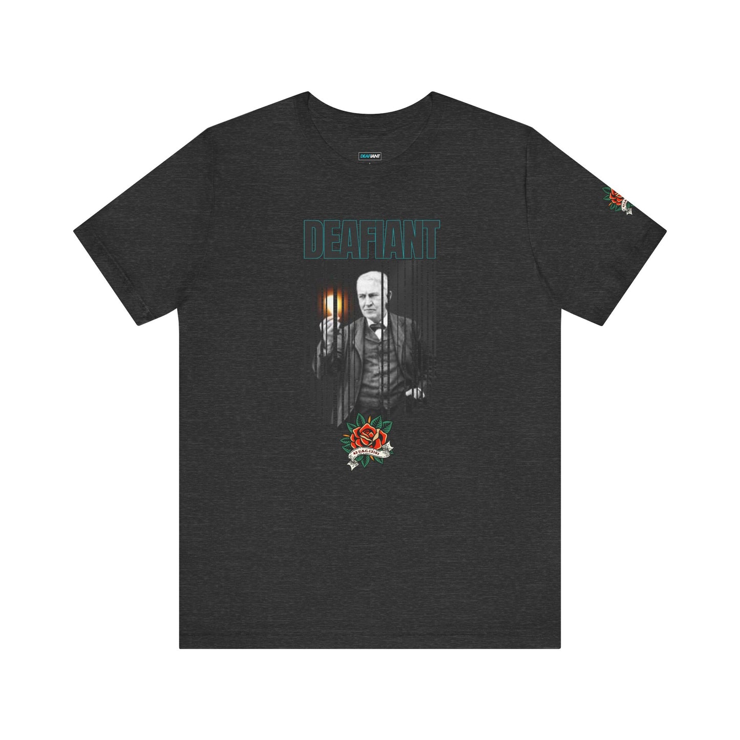 The Innovator Tee – Thomas Edison x DEAFIANT | Title 42 Edition| Unisex Jersey Tee