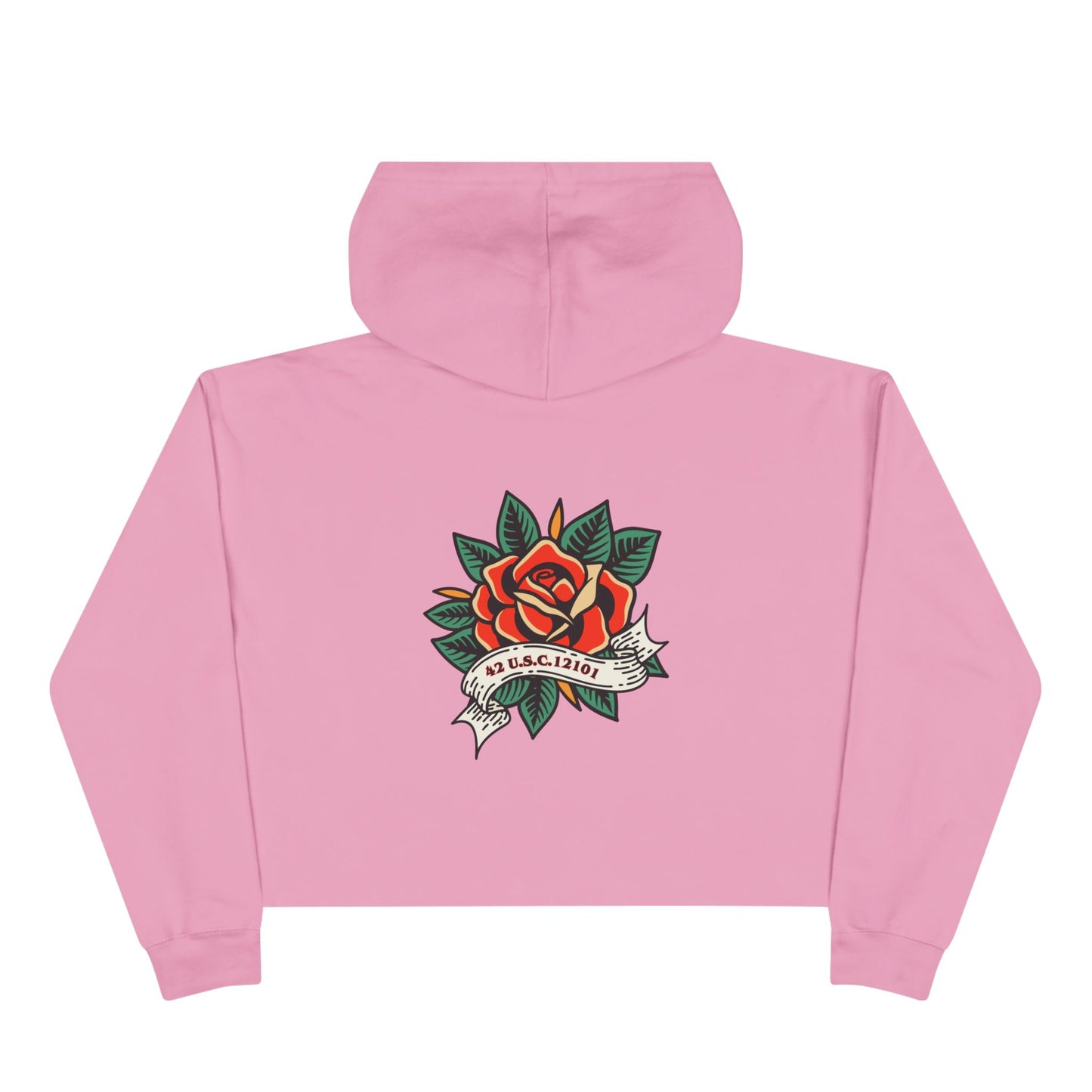 DEAFIANT Title 42 DEAFiant Rights | Women's Crop Hoodie