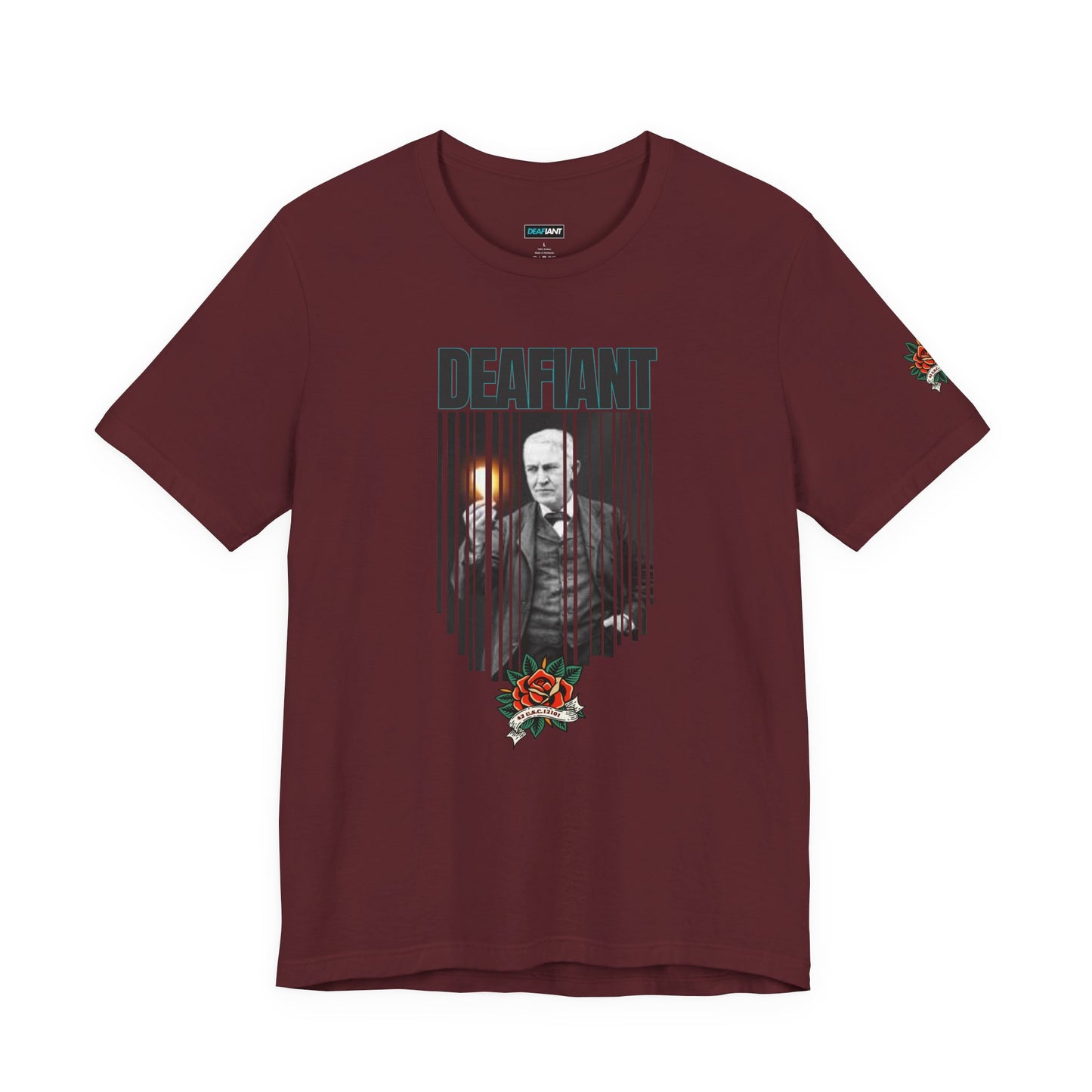 The Innovator Tee – Thomas Edison x DEAFIANT | Title 42 Edition| Unisex Jersey Tee