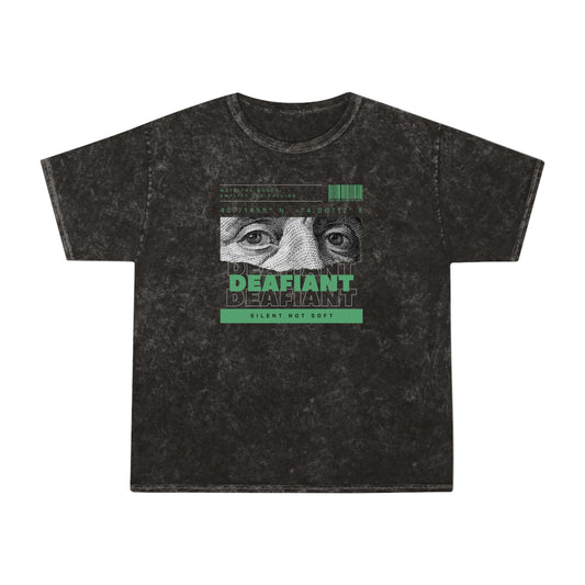 DEAFIANT Money Maker | Unisex Mineral Wash T-Shirt
