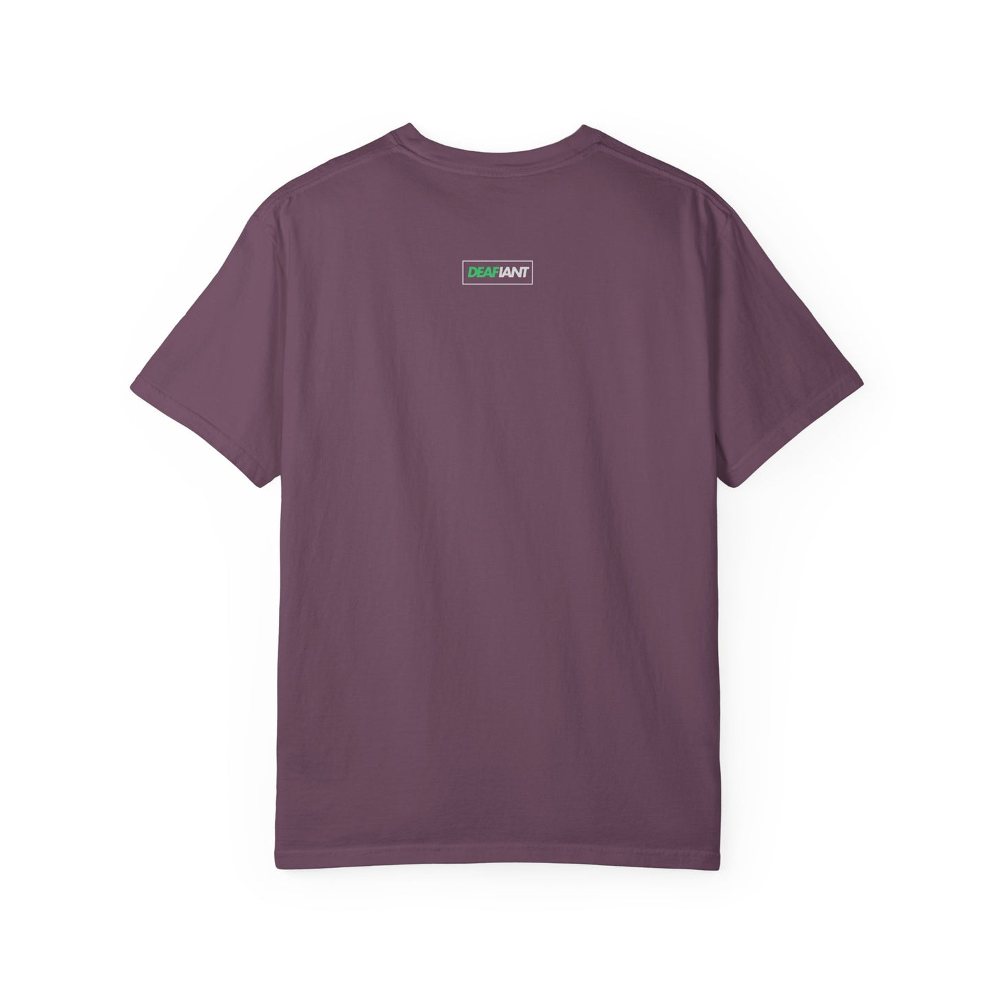 DEAFIANT Mos' Deaf Throwback Tee | Unisex | Garment-dyed