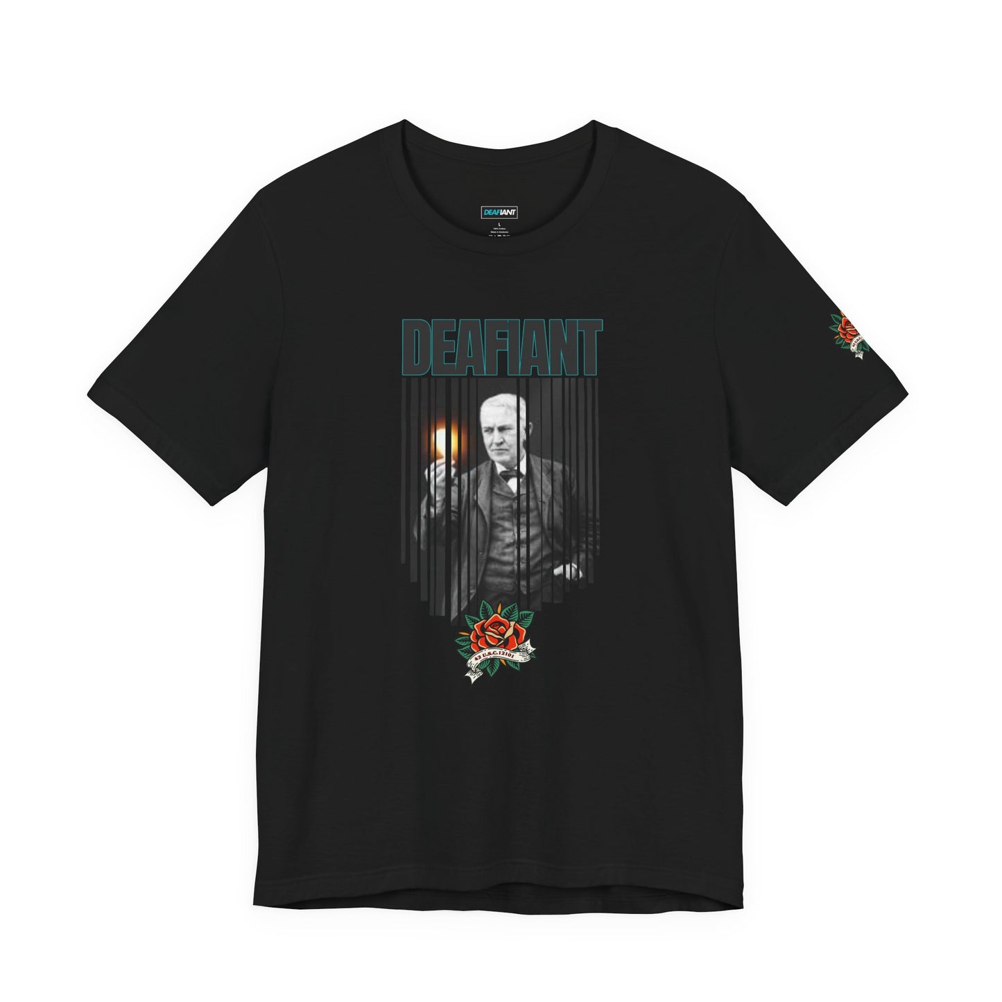 The Innovator Tee – Thomas Edison x DEAFIANT | Title 42 Edition| Unisex Jersey Tee